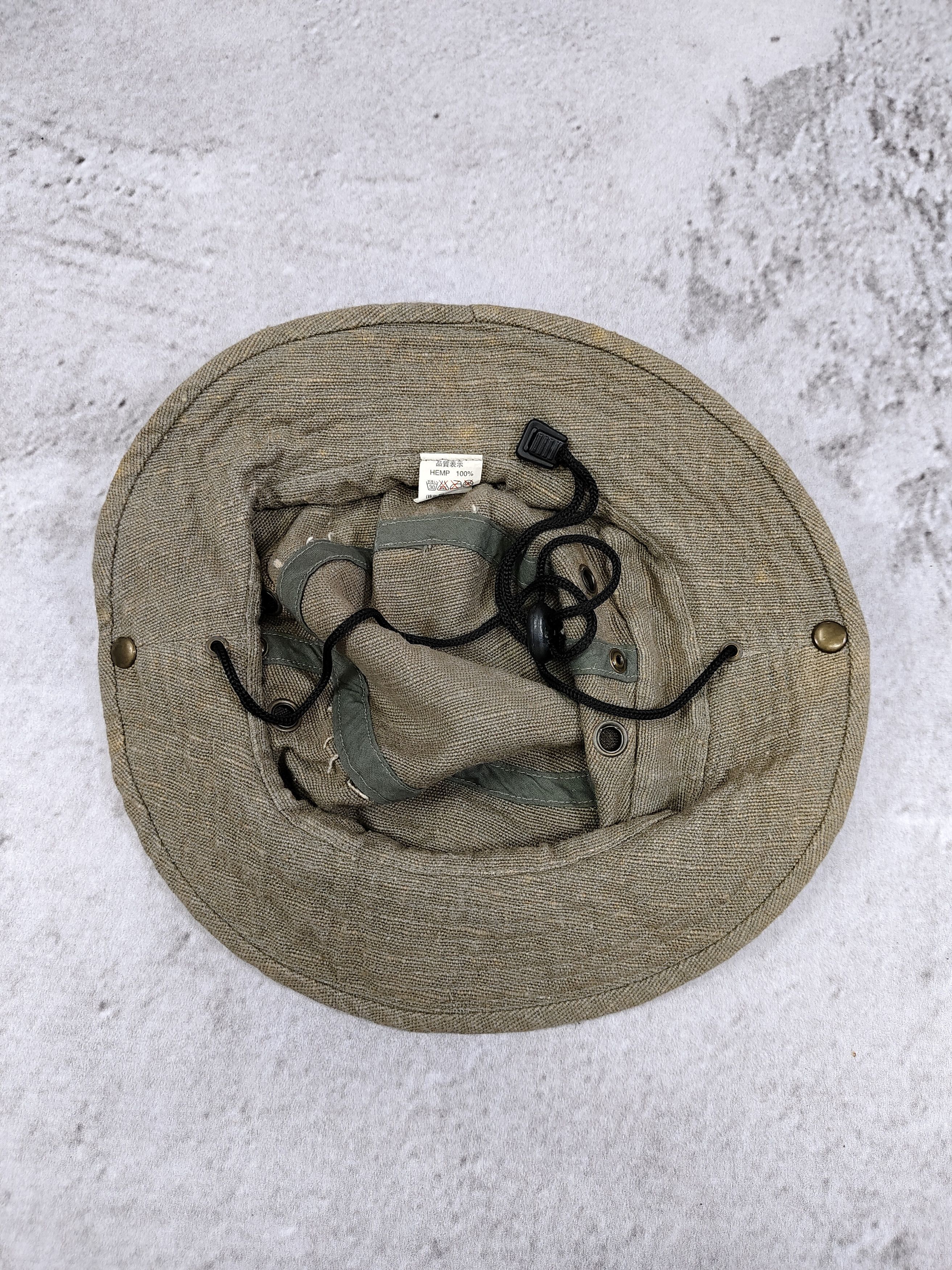 Vintage Vintage Hemp Natural Gorpcore Utility Bucket Hat Size ONE SIZE - 5 Thumbnail