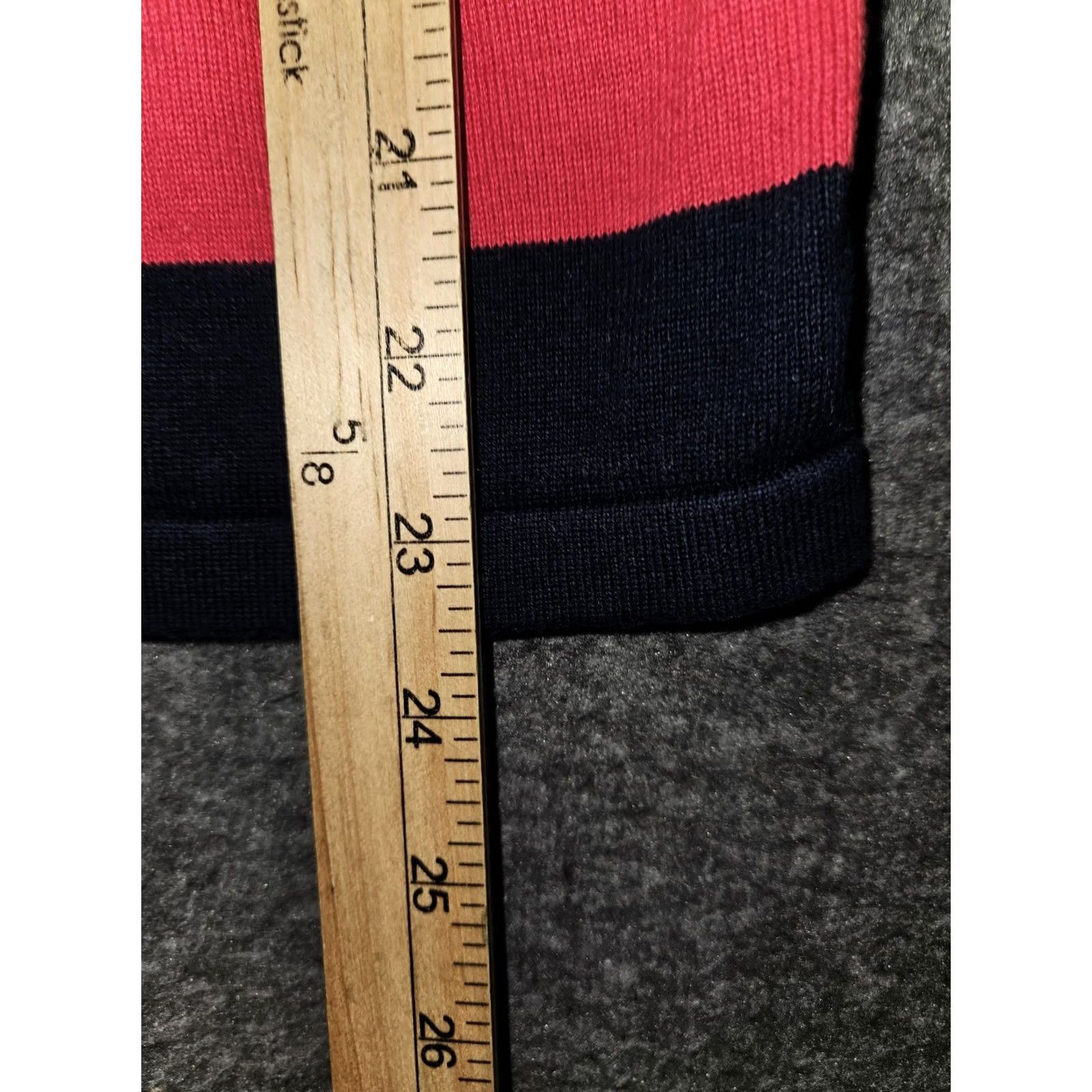 Tommy Hilfiger Tommy Hilfiger Sweater Womens Medium Navy Blue Pink Classic Striped Pullover Size M / US 6-8 / IT 42-44 - 5 Thumbnail