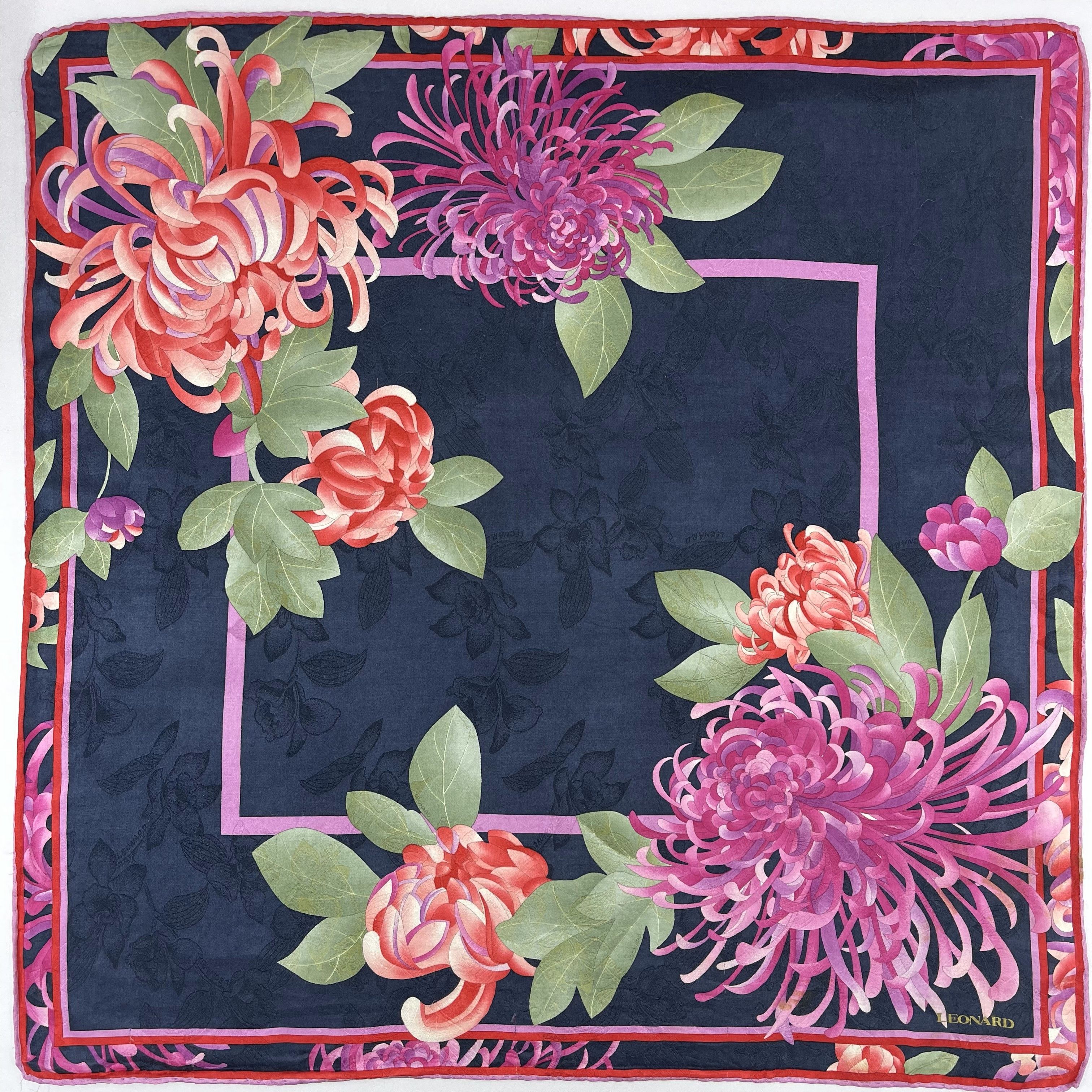 Designer Leonard Silk Handkerchief / Neckerchief / Bandana - 4174 Size ONE SIZE - 2 Thumbnail