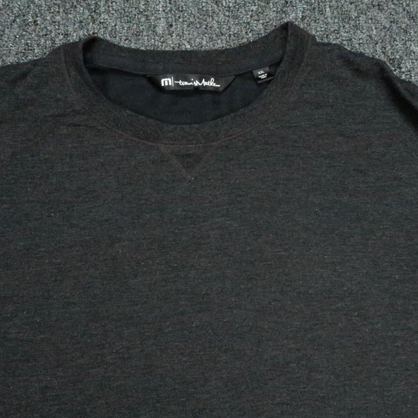 TravisMathew Travis Mathew Sweater Mens 2XL Gray Pullover Crewneck Jumper Classic Solid Pattern Size US XXL / EU 58 / 5 - 2 Thumbnail