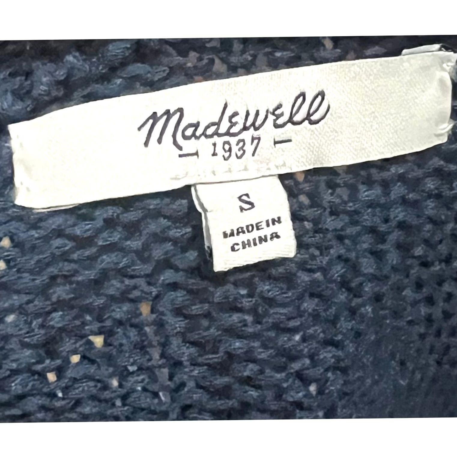 Madewell Madewell Ribbed Knit Pullover Sweater Linen Cotton Blue Women’s Medium Size S / US 4 / IT 40 - 7 Thumbnail