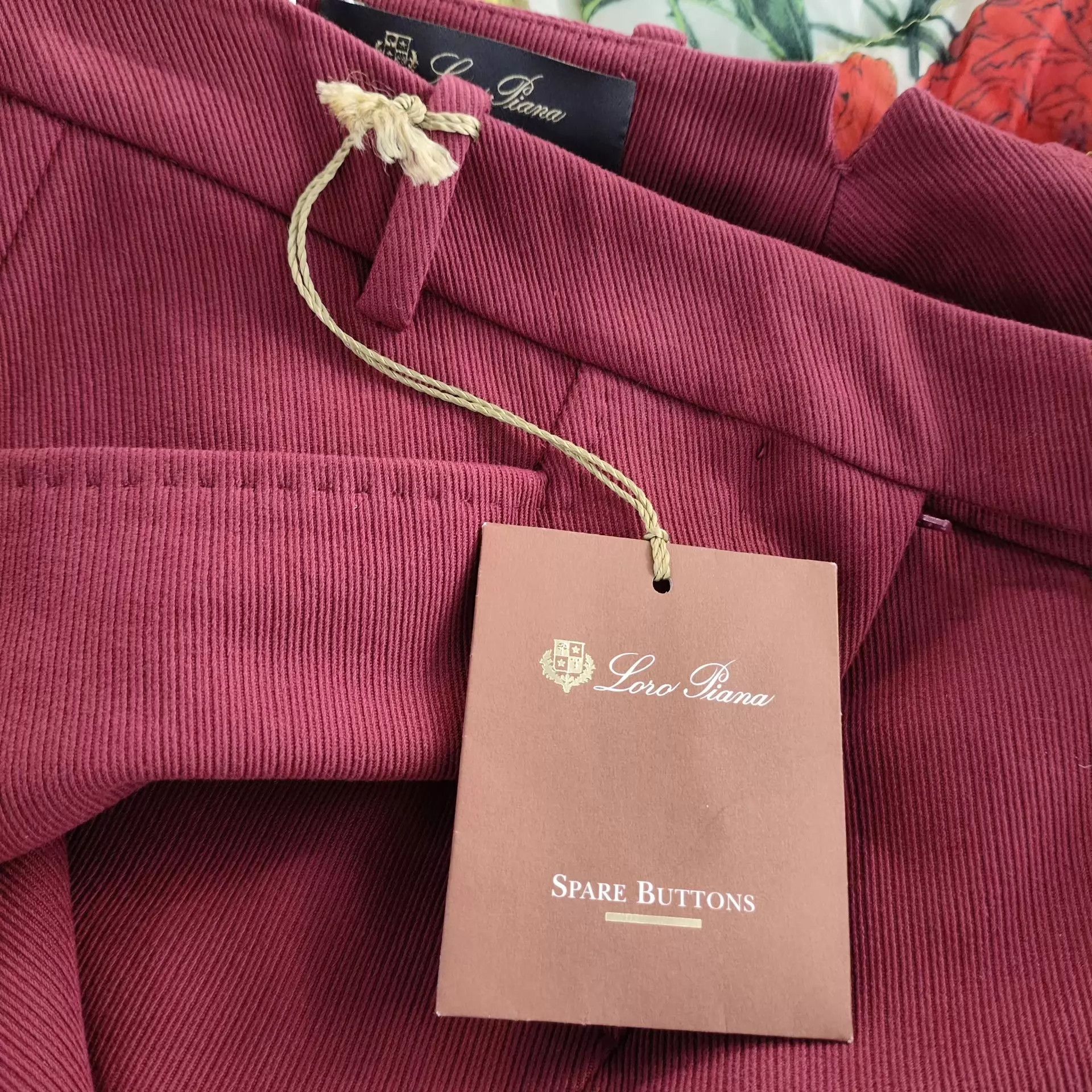 Loro Piana Loro Piana Red Casual Suit Pants 40 New With Tags Size 27" / US 4 / IT 40 - 4 Thumbnail