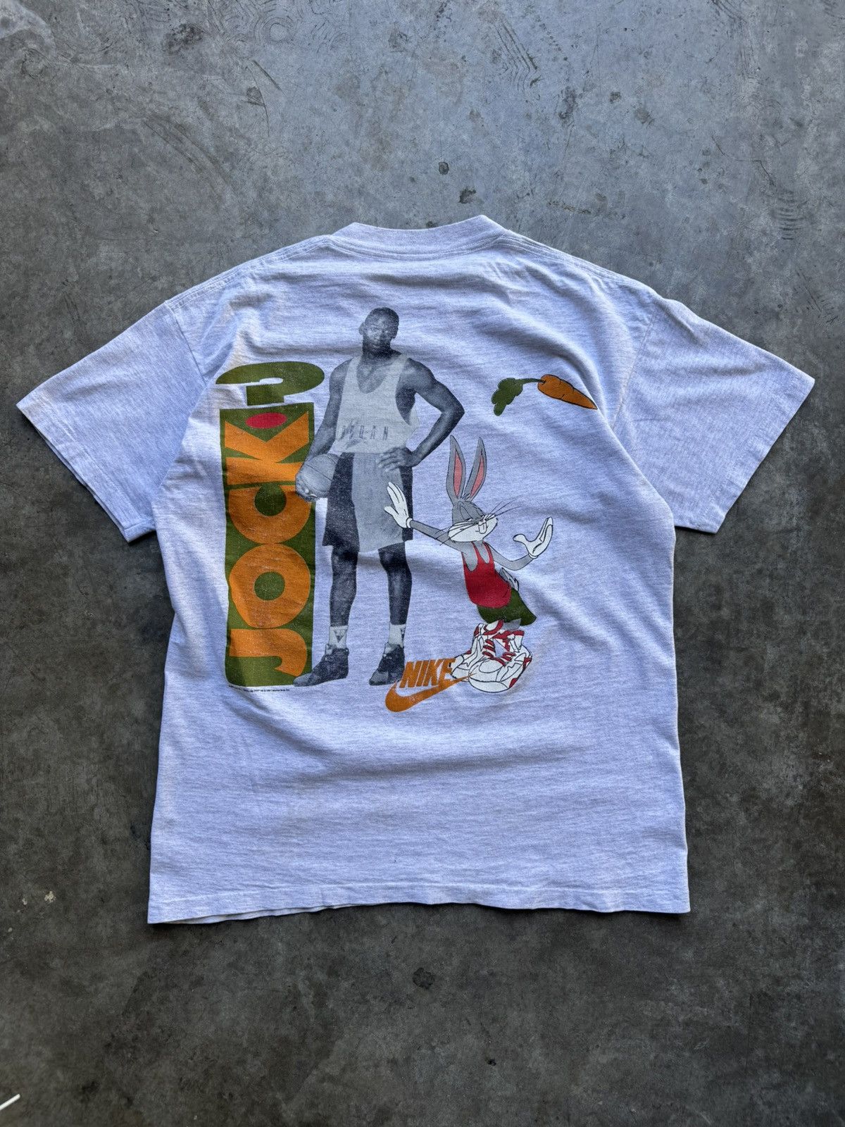 Vintage 1991 Space Jam Michael Jordan Graphic Sports Tee