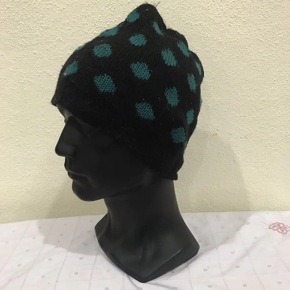 Japanese Brand × Vintage Japanese Brand Polkadot Beanie Hat Size ONE SIZE - 3 Thumbnail