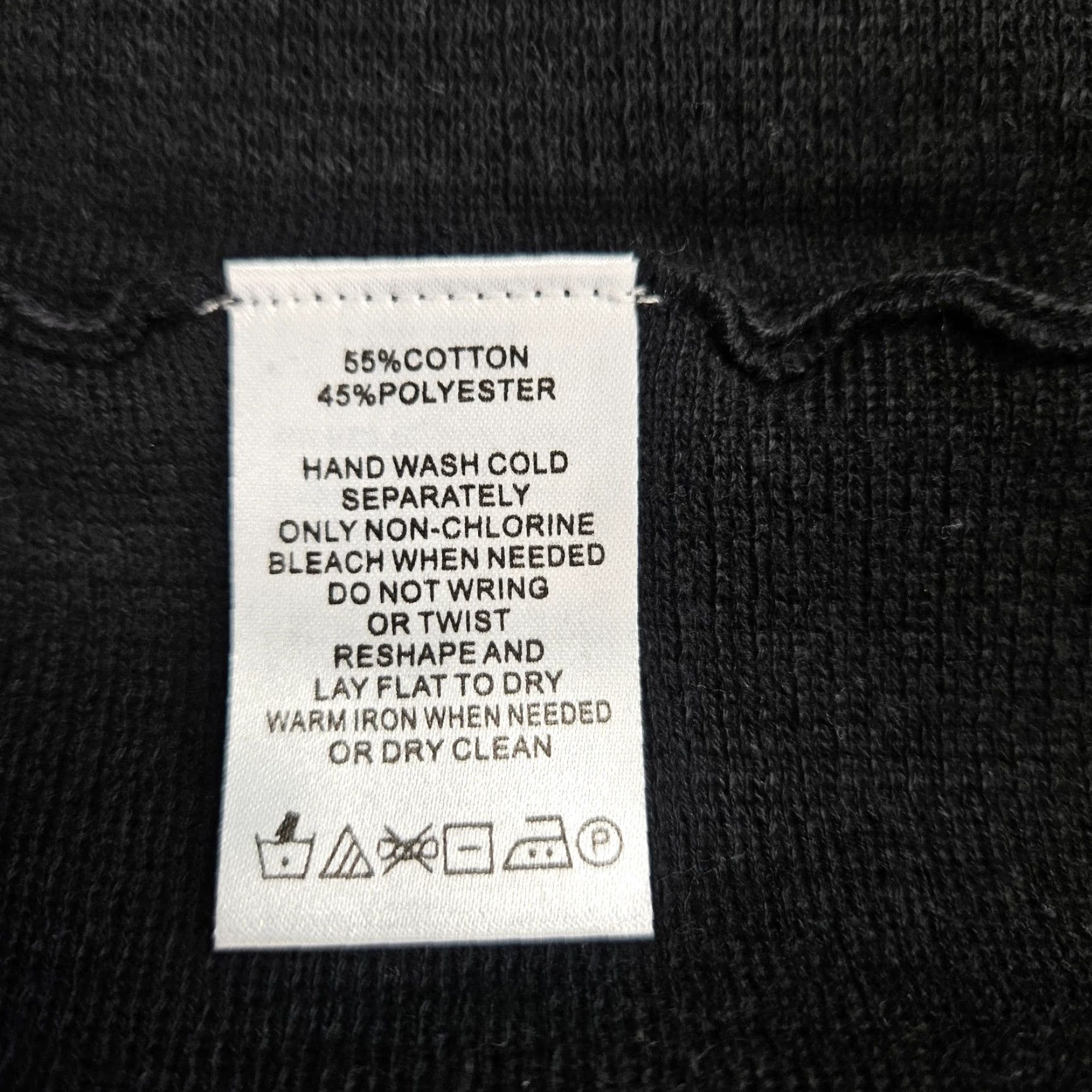 Vintage Foxcroft Cardigan Women's XL Black Open Front Long Sleeve Cotton Blend Sweater Size XL / US 12-14 / IT 48-50 - 5 Thumbnail
