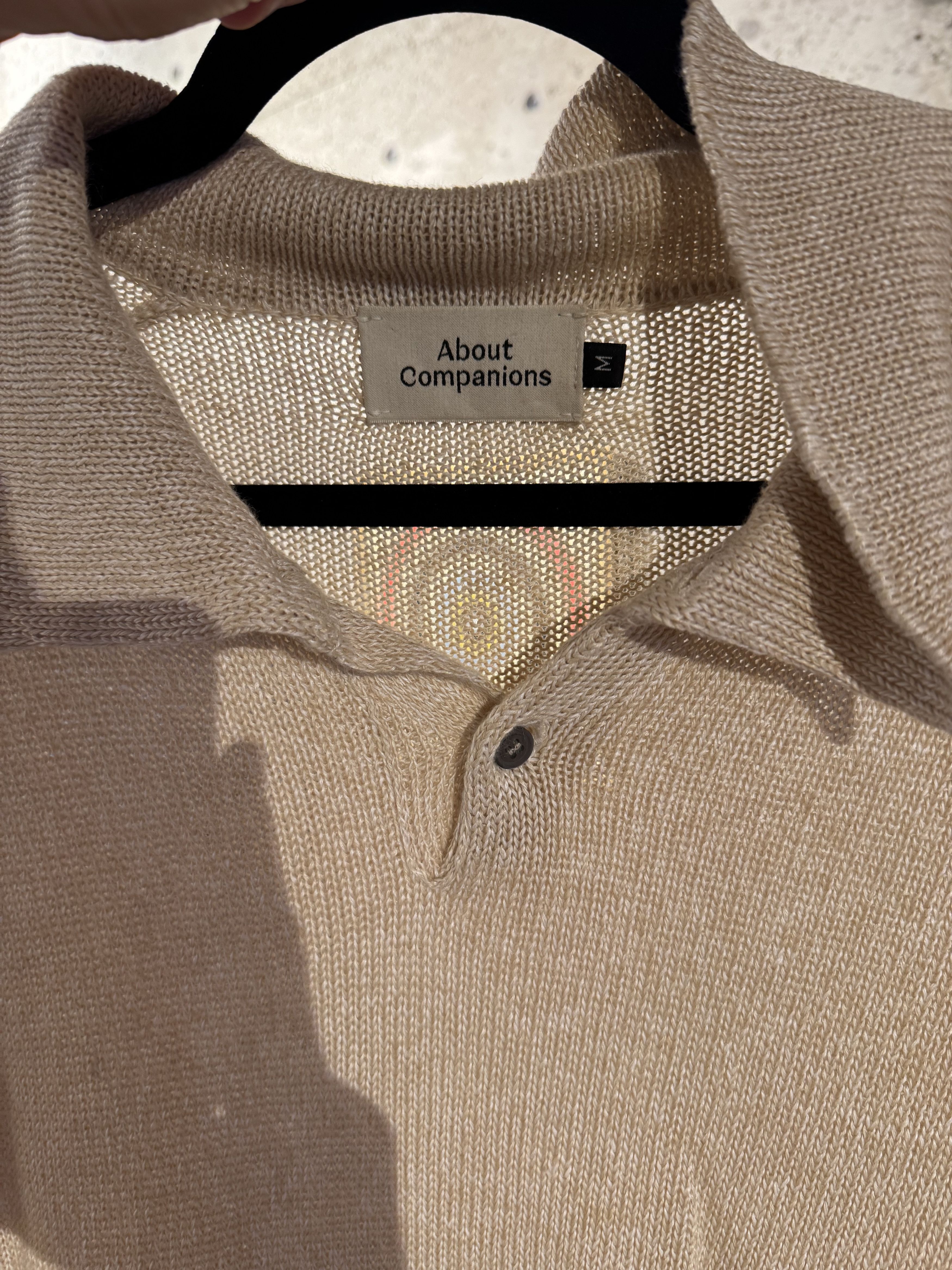 Other About Companions Linen Polo Shirt Size US M / EU 48-50 / 2 - 2 Thumbnail