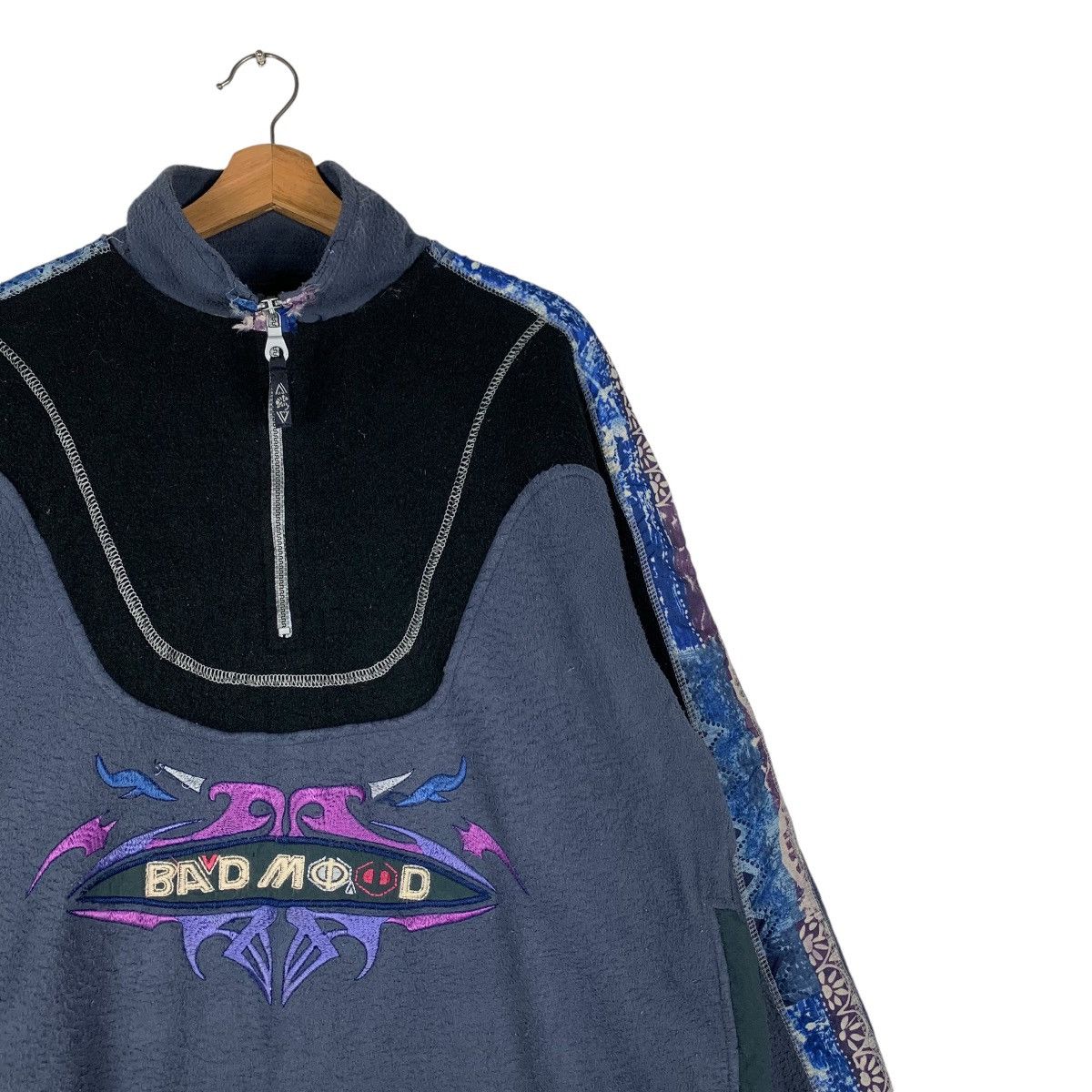 Other 80's SANTOSTEFANO Bad Mood HalfZip Pullover Fleece #1373-C62 Size US L / EU 52-54 / 3 - 4 Thumbnail