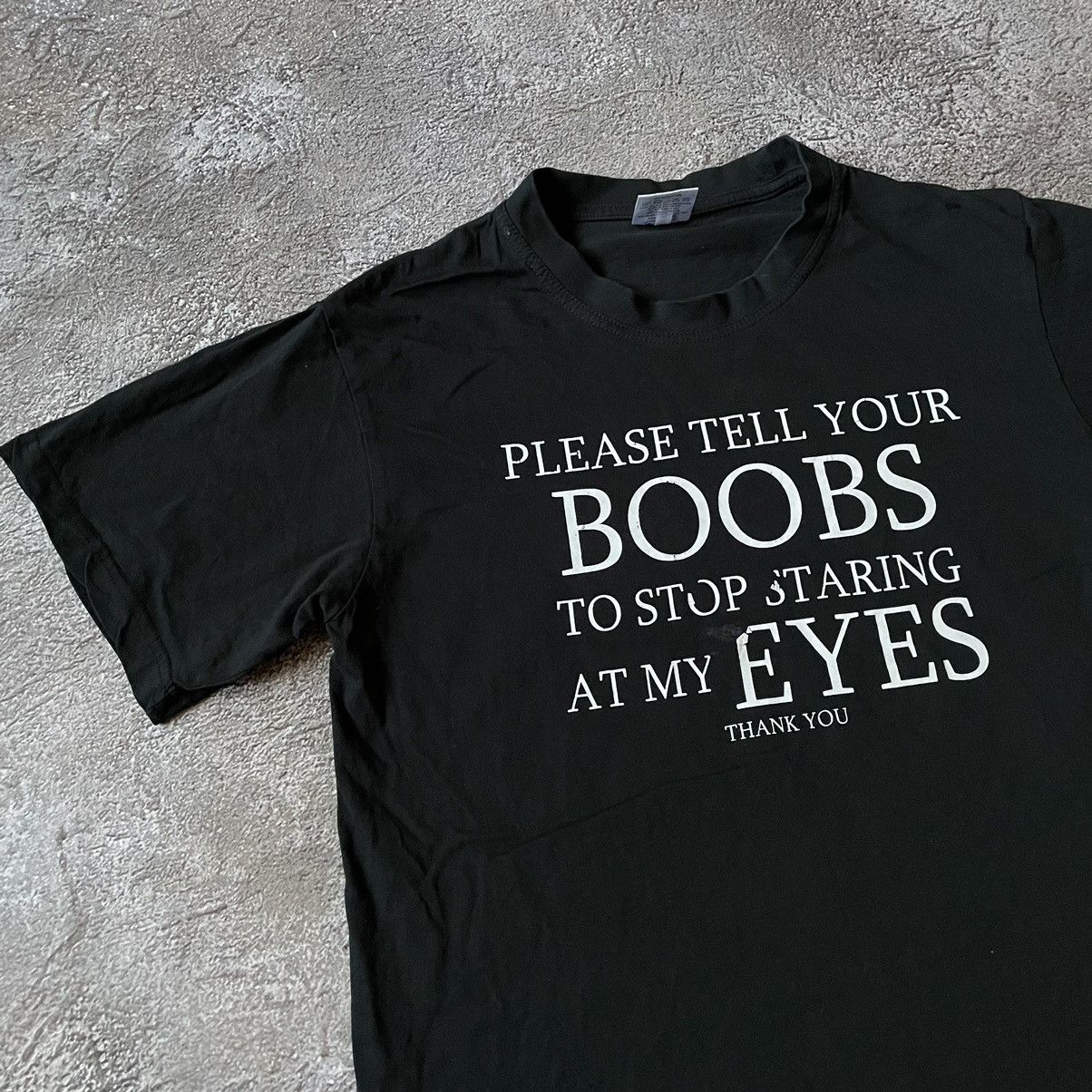 Vintage Vintage Y2K Graphic Tee Slogan Print Punk Streetwear Black L Size US L / EU 52-54 / 3 - 2 Thumbnail