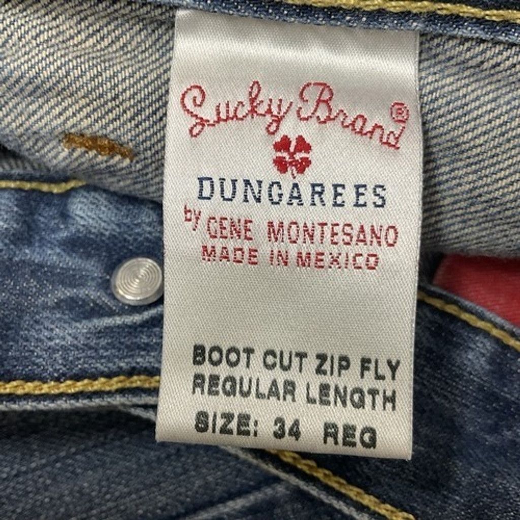 Lucky Brand VTG Lucky Brand Dungarees Short Bootcut Jeans Size 34 Reg. Size US 34 / EU 50 - 2 Thumbnail
