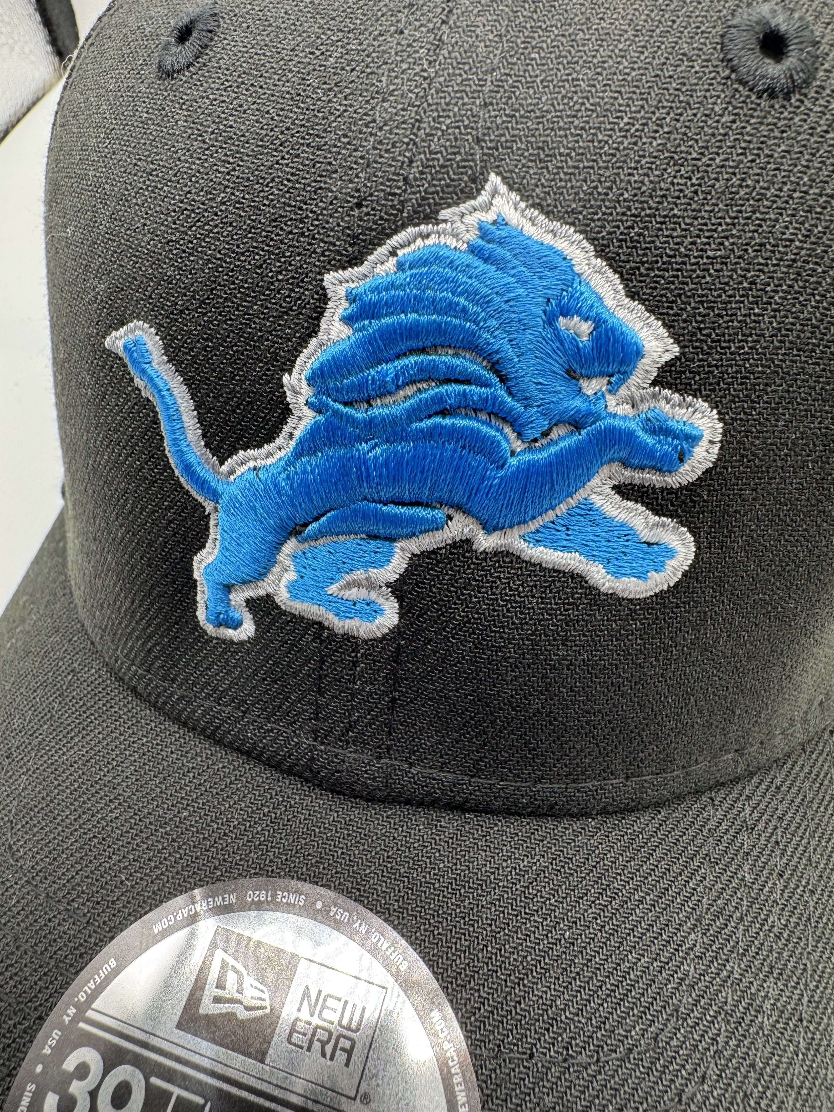 New Era New Era Detroit Lions Black Hat Cap Size Small-Medium New Size ONE SIZE - 2 Thumbnail