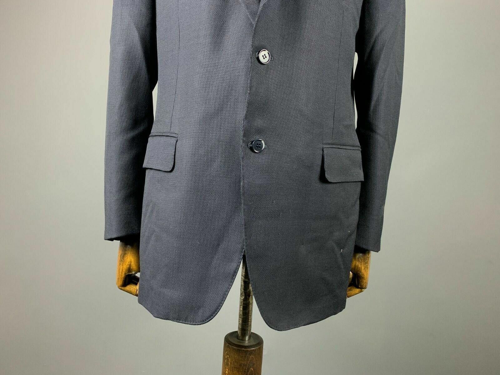 Canali Men Canali Black 2 Button Pure Wool Blazer Coat Size 54 Size 40R - 3 Thumbnail