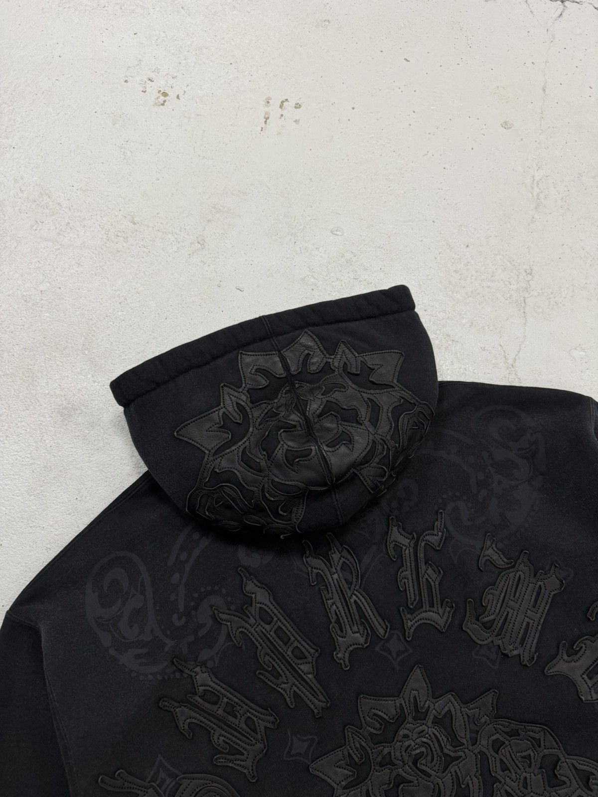 Supreme Supreme Leather Appliqué Zip Up Hoodie Black Size US M / EU 48-50 / 2 - 6 Thumbnail