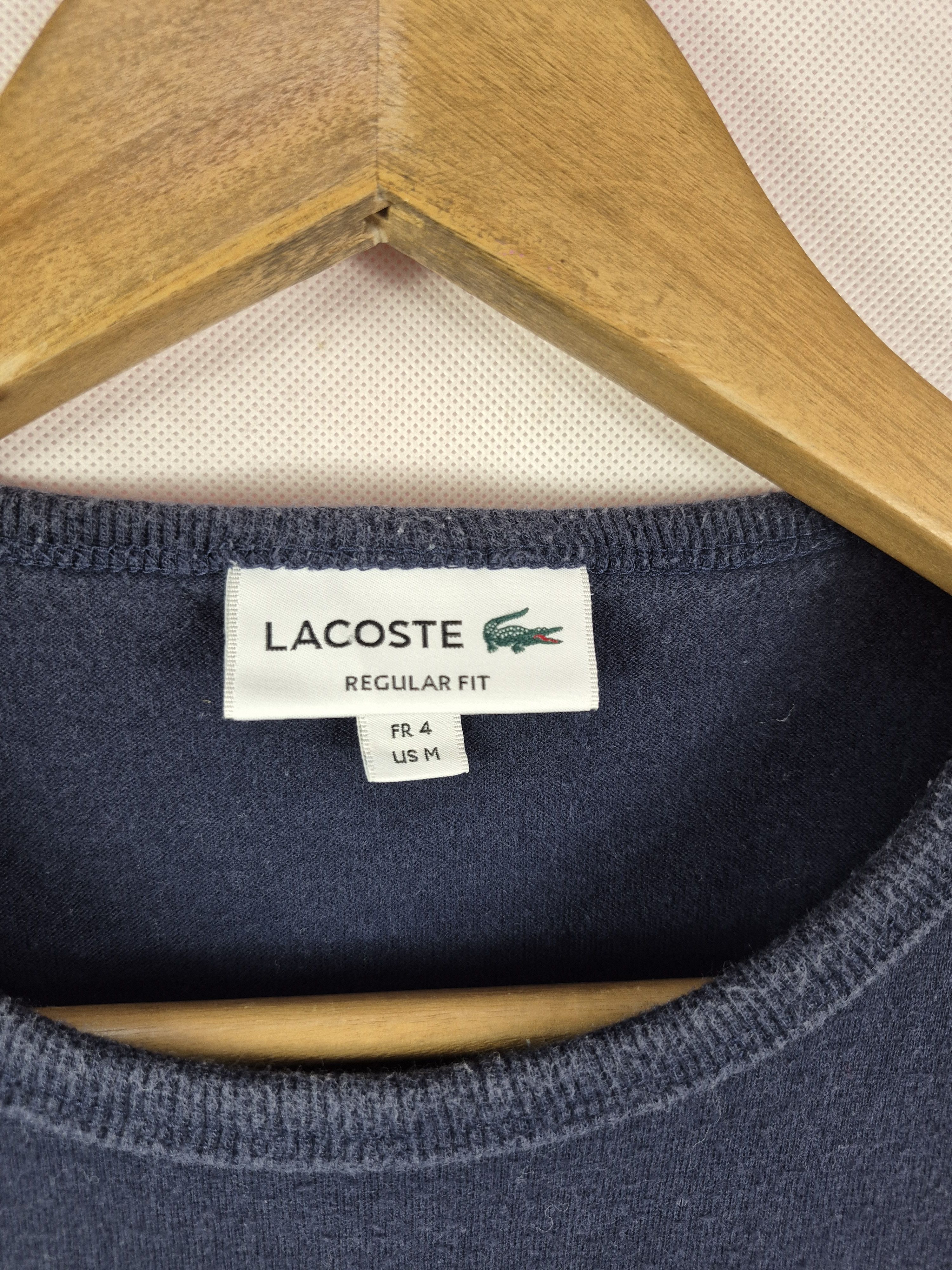 Lacoste 🔥 Lacoste Single Pocket Regular Fit Tee Navy Blue Size US M / EU 48-50 / 2 - 3 Thumbnail