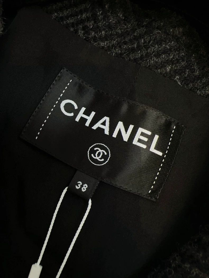 Chanel Chanel 24k dark gray human textured suit vest jacket Size XS / US 0-2 / IT 36-38 - 7 Thumbnail