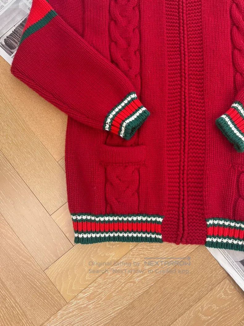 Gucci Gucci Twisted knitted zipper knitted sweater cardigan coat Size M / US 6-8 / IT 42-44 - 4 Thumbnail