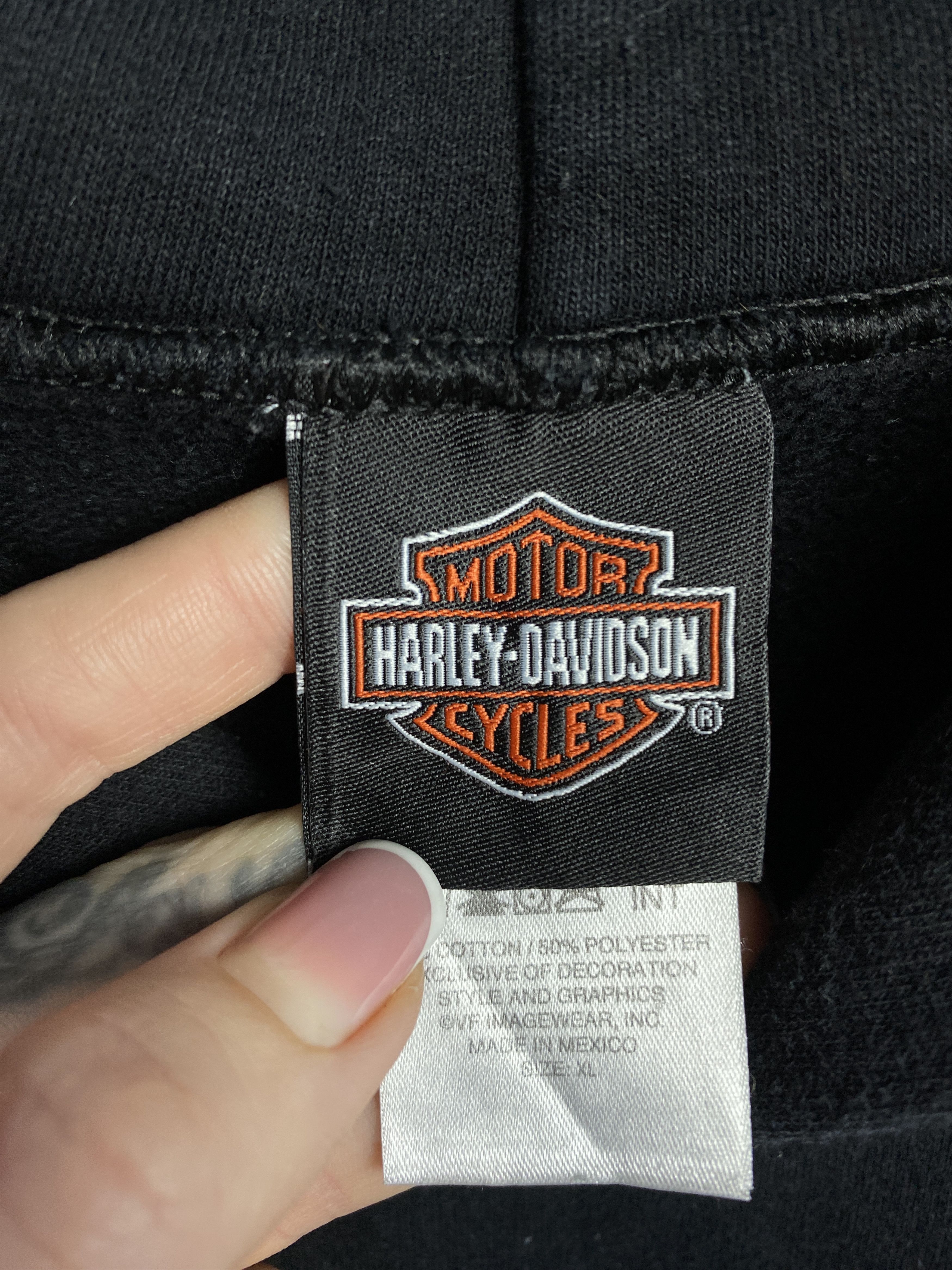 Harley Davidson Harley Davidson Vintage Mens Biker Hoodie Size US XL / EU 56 / 4 - 4 Thumbnail