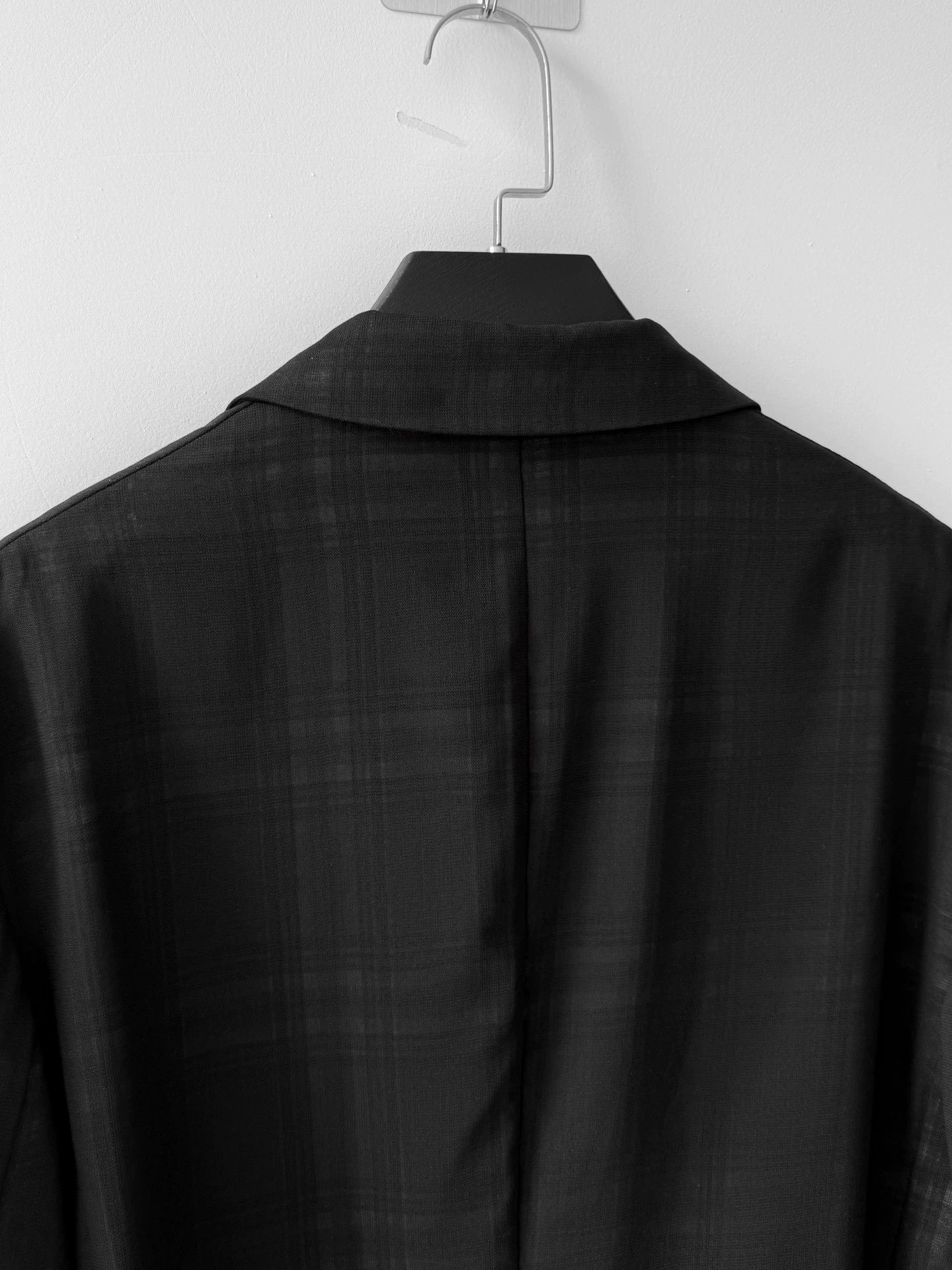 Other Maison Martin Margiela S/S12 Tulle Over Check Black L Blazer Size US L / EU 52-54 / 3 - 6 Thumbnail