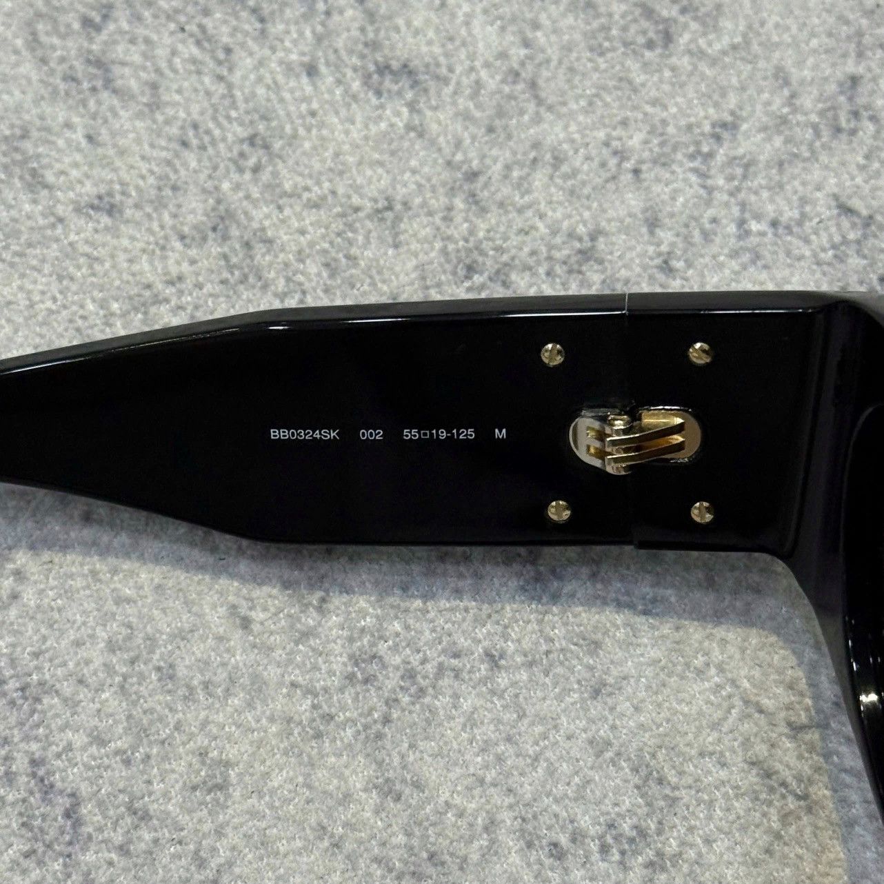Balenciaga BALENCIAGA BB0324SK 002 Sunglasses BLACK GREY Size ONE SIZE - 4 Thumbnail