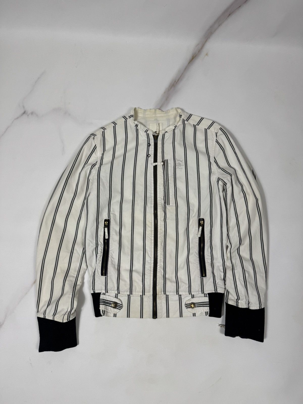 Diesel Vintage Diesel Striped Zip Jacket Size US M / EU 48-50 / 2 - 1 Thumbnail