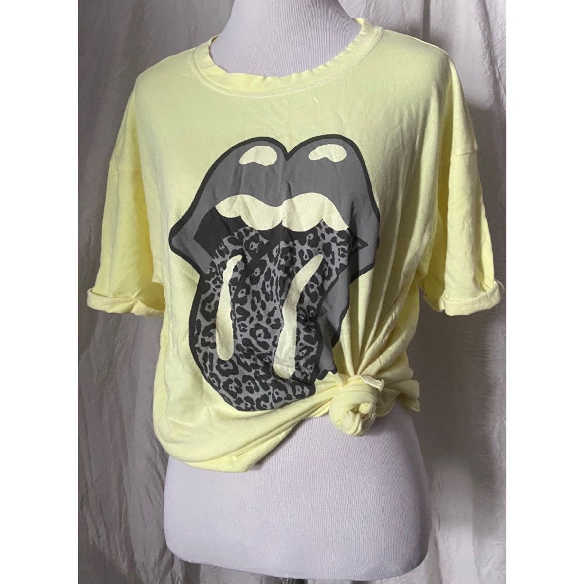 Other The Rolling Stones, Neon, Oversized Boxy Tee, w/ Leopard Size S / US 4 / IT 40 - 3 Thumbnail