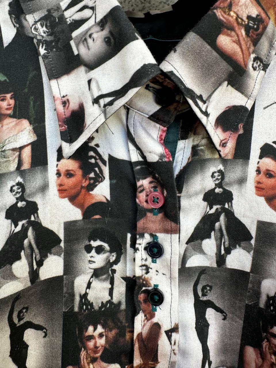 Other Claudio Lugli “Audrey Hepburn Collage” Shirt Iconic Print Size US S / EU 44-46 / 1 - 10 Thumbnail