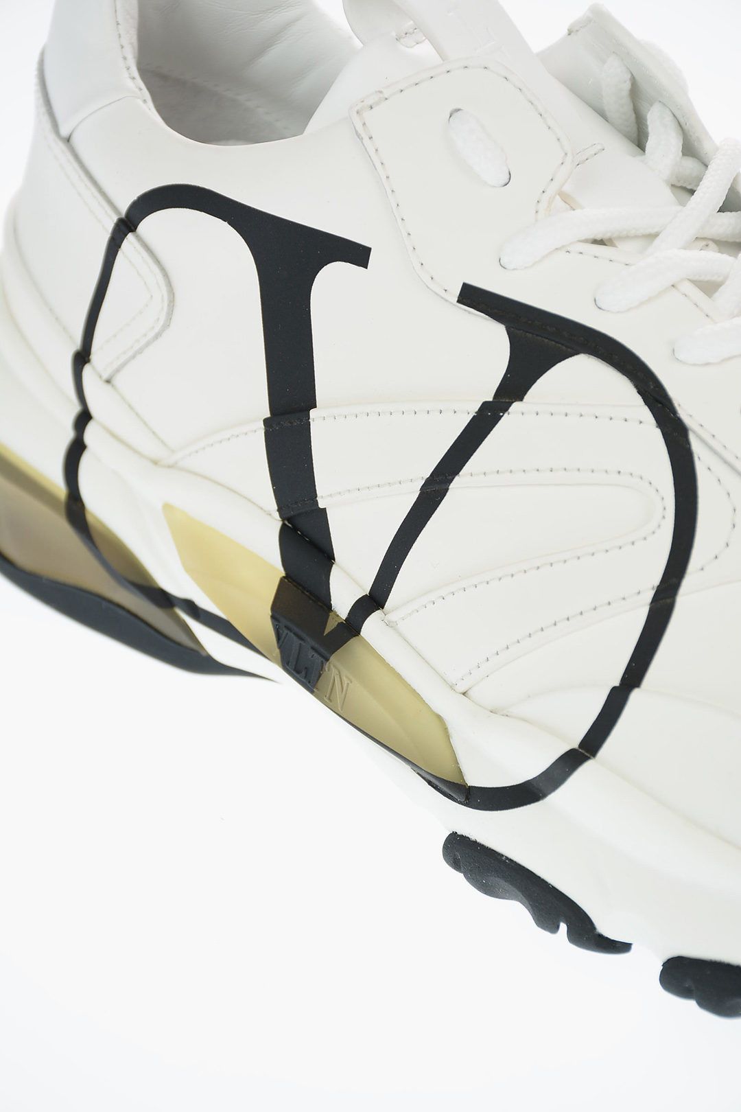 Valentino o1y0525 Logo Leather Low-Top Sneakers in White Size US 8 / EU 41 - 3 Thumbnail
