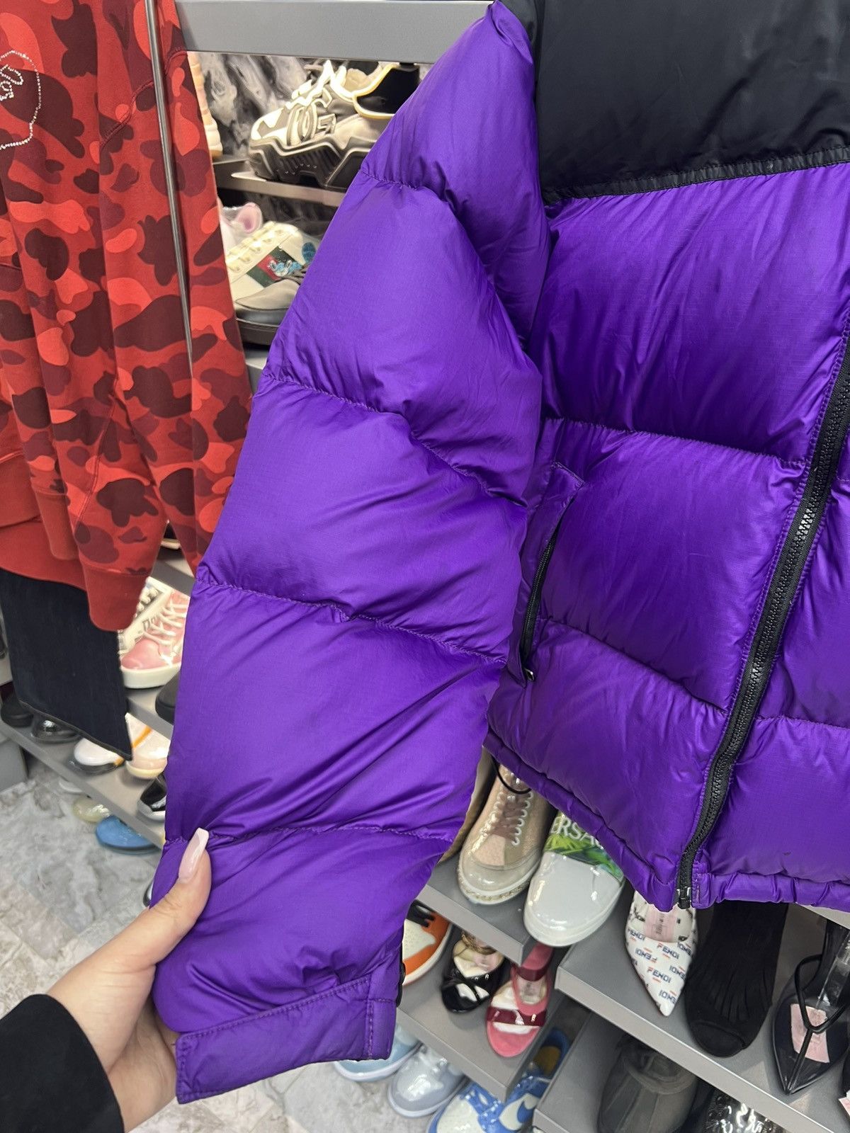 The North Face The North Face Purple Bomber Jacket Size US M / EU 48-50 / 2 - 6 Thumbnail
