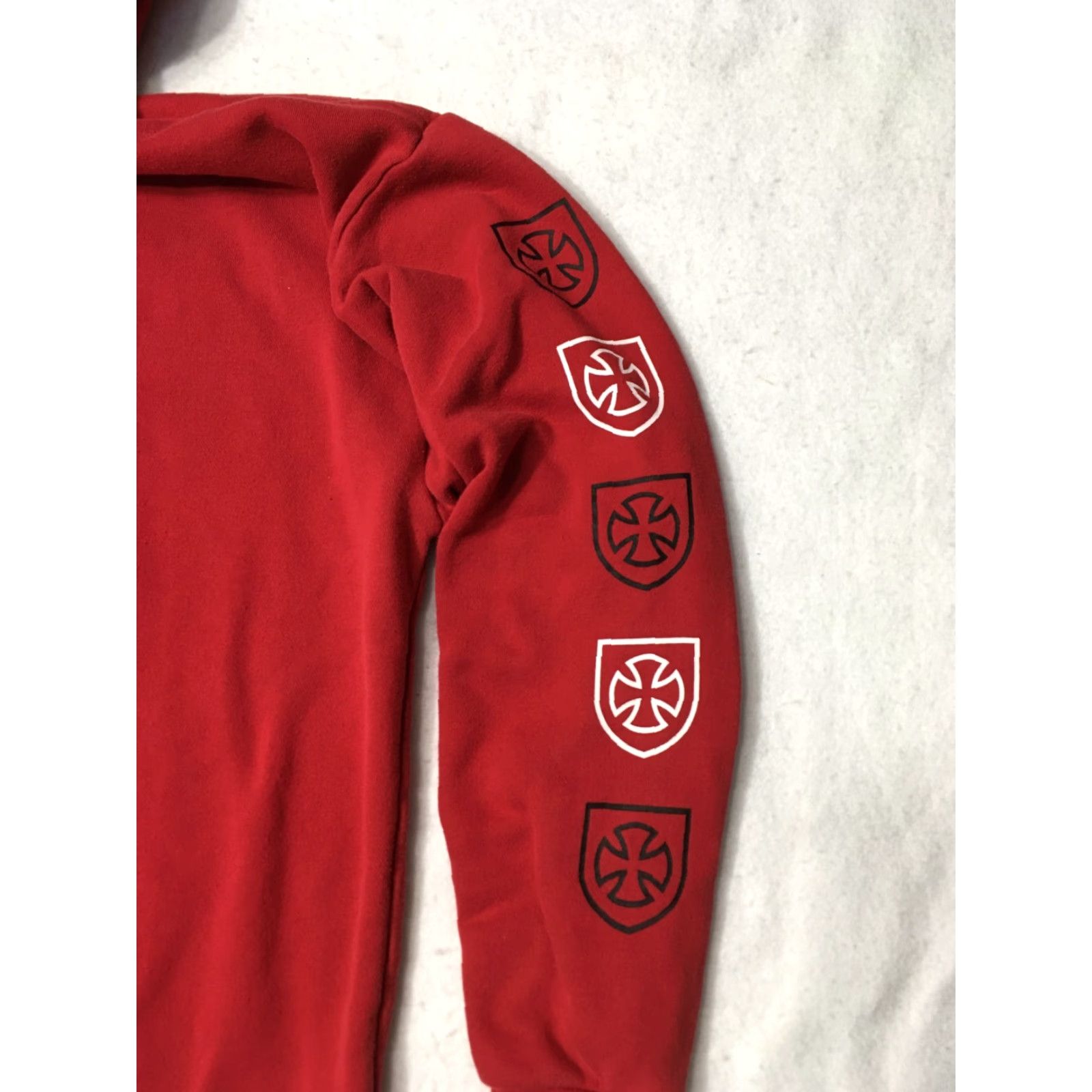 Brixton VINTAGE BRIXTON INDEPENDENT SHINE HOODED SWEATSHIRT RED M MEDIUM Men Hoodie Shine Vintage Size US M / EU 48-50 / 2 - 2 Thumbnail