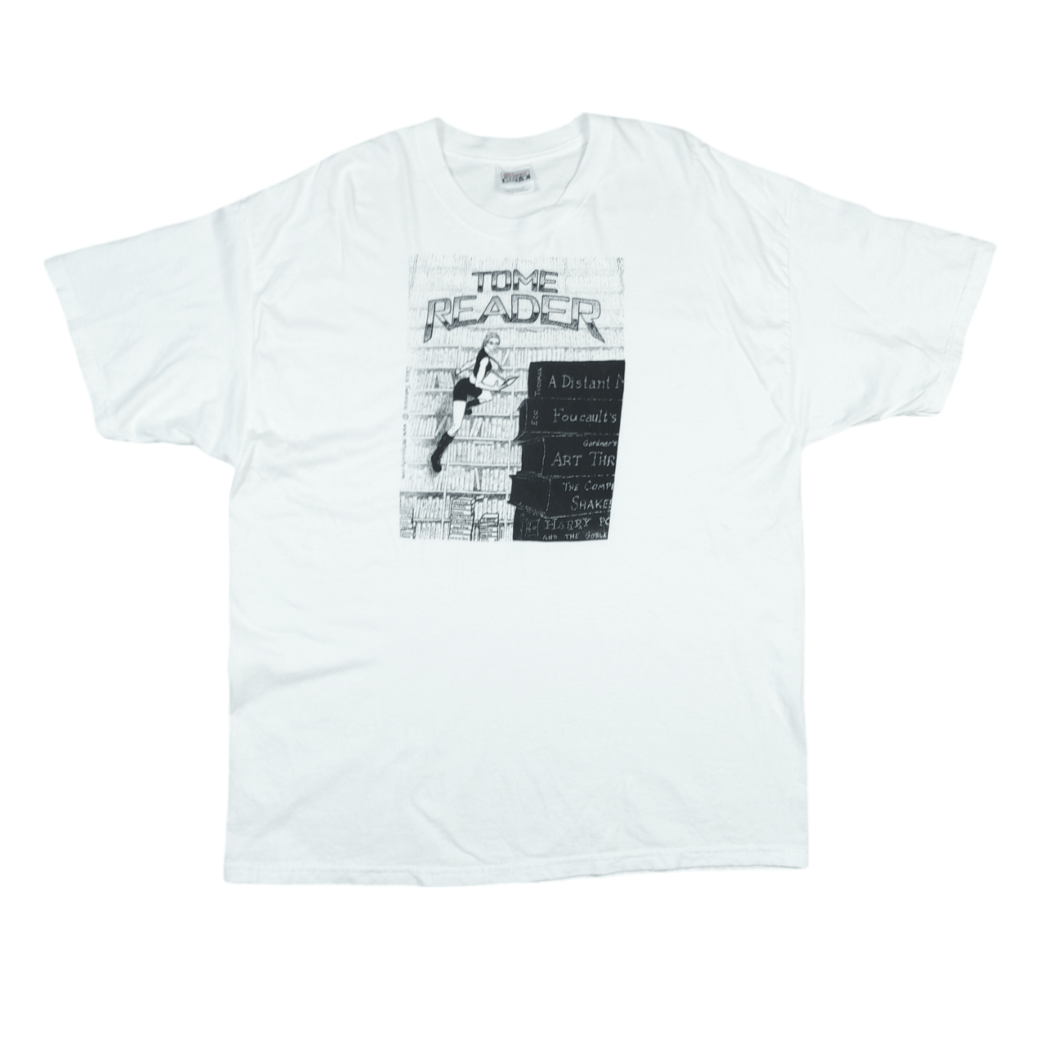 Vintage Vintage 90s Tome Reader Perspicuity by Craig Swanson TEE Size US XXL / EU 58 / 5 - 1 Thumbnail