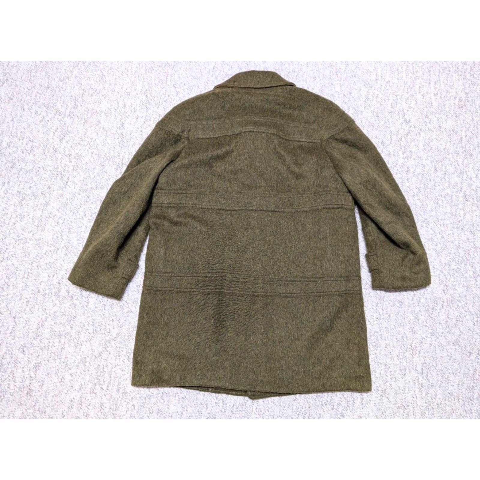 London Fog VINTAGE London Fog MOHAIR Overcoat Shirt Men M 42 Green Wool Coat Cobain 1960s 70s Shaggy Furry Solid Wool Size US M / EU 48-50 / 2 - 2 Thumbnail