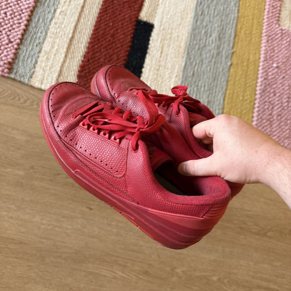 Jordan Brand Nike Air Jordan 2 Low Top “Gym Red” Sz 11 Size US 11 / EU 44 - 3 Thumbnail