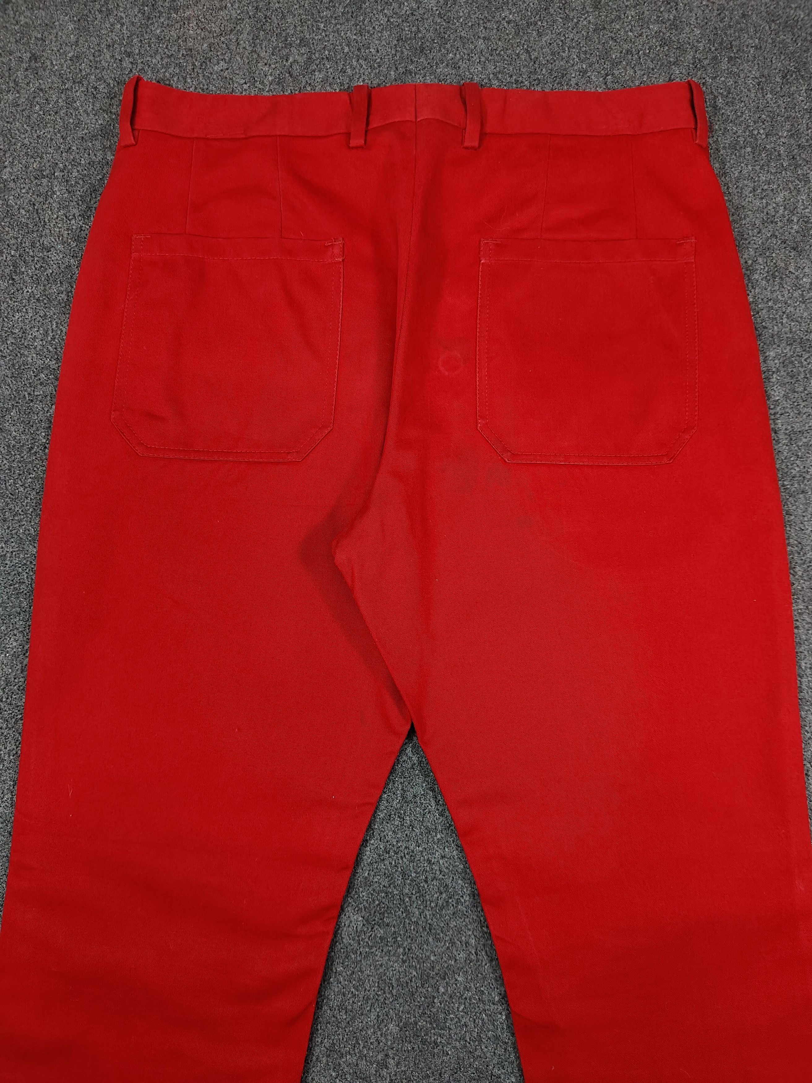 Marni Marni- Minimalism Blood Red Tailored Trousers Size US 31 - 5 Thumbnail