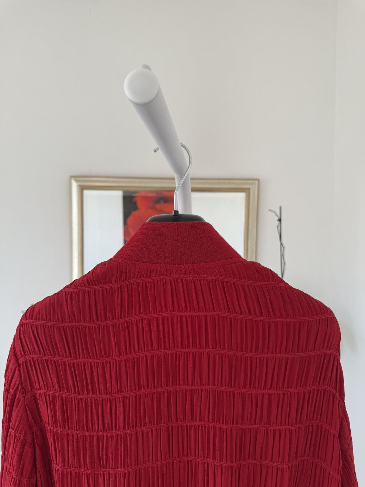 Saint Laurent Paris SS21 Saint Laurent Silk Teddy Jacket Striped Smocked Crepe Size US M / EU 48-50 / 2 - 10 Thumbnail