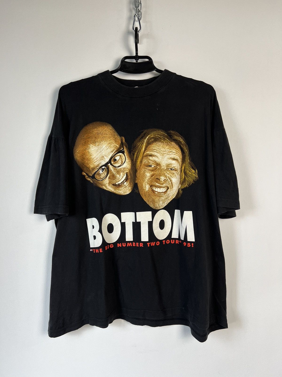 image of Designer Bottom „The Big Number Two Tour” 1995 T-Shirt Size XL in Black, Men's