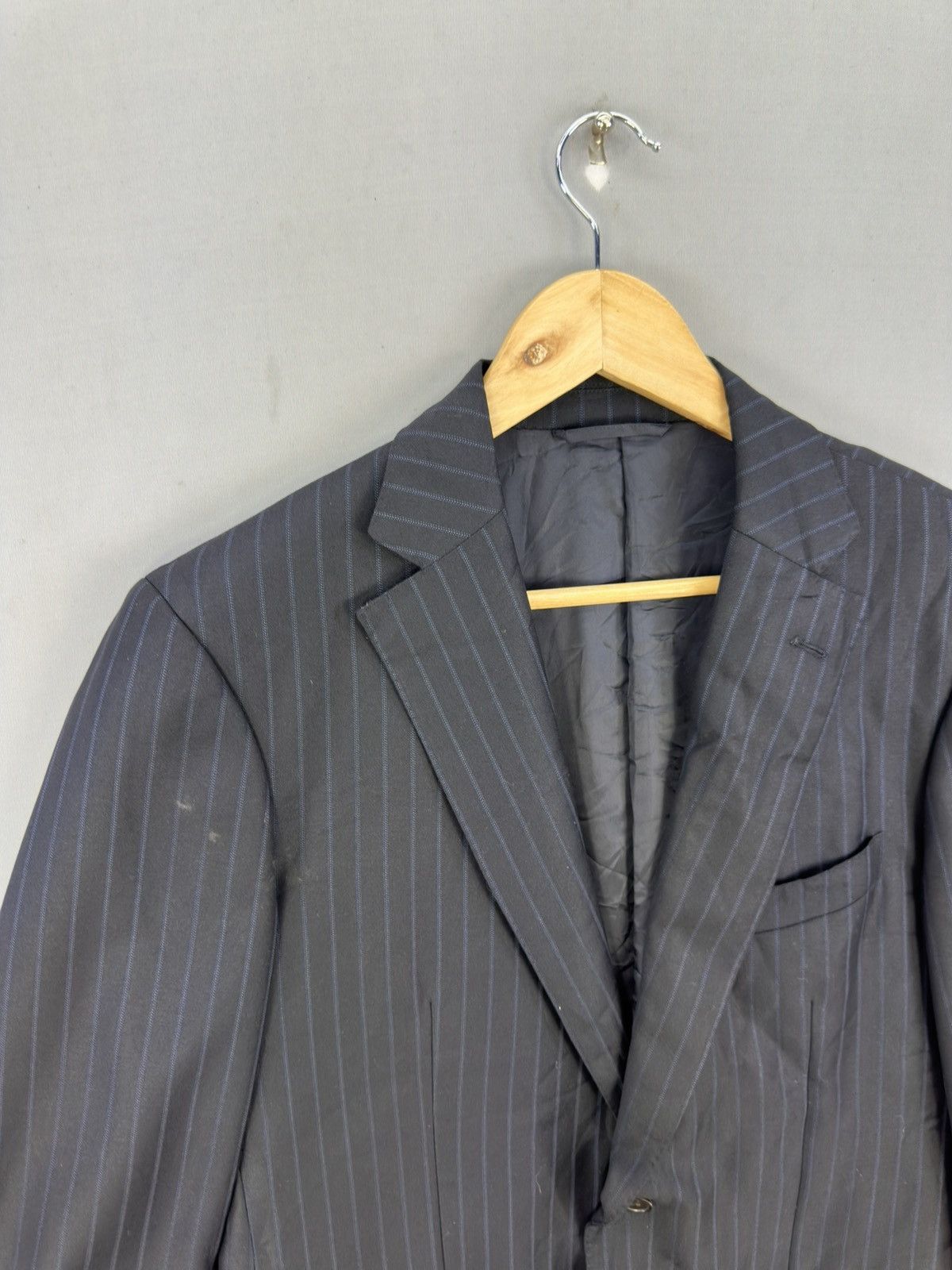 Ermenegildo Zegna Ermenegildo Zegna Pinstripe Coat Jacket Size US M / EU 48-50 / 2 - 2 Thumbnail