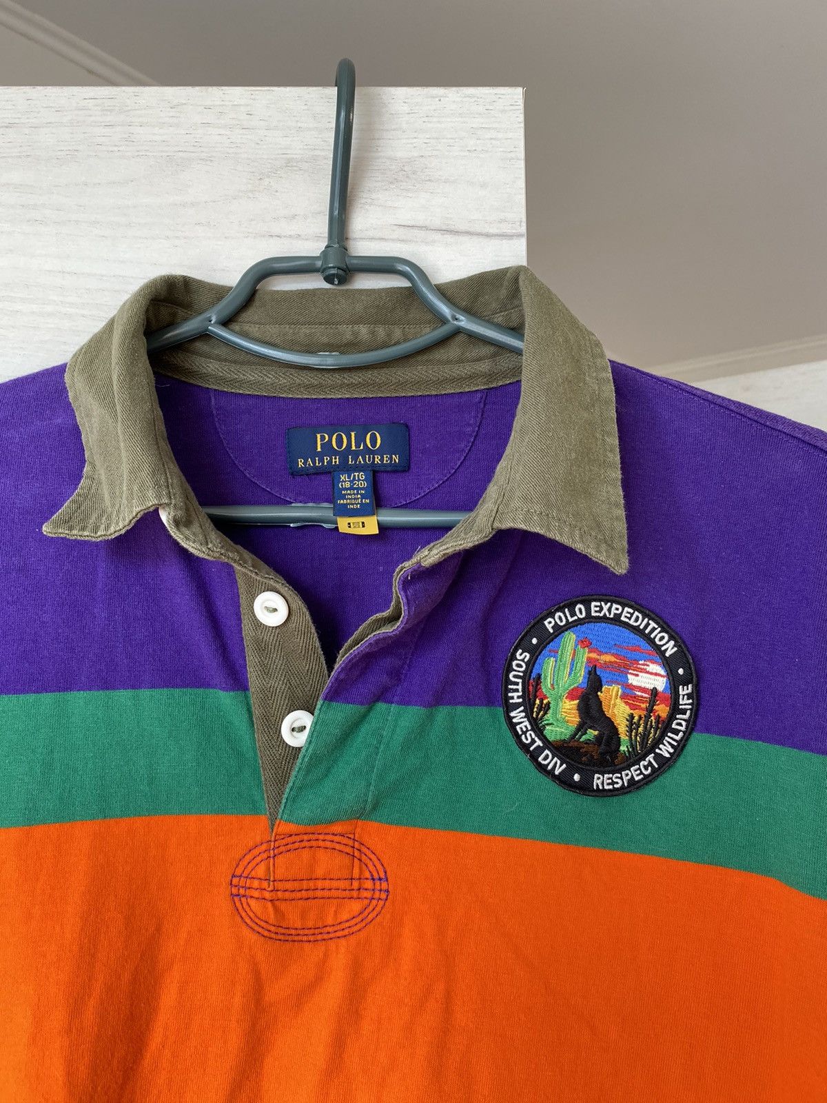 Polo Ralph Lauren POLO Ralph Lauren Fit Striped Voyager Expedition Rugby Size US S / EU 44-46 / 1 - 2 Thumbnail