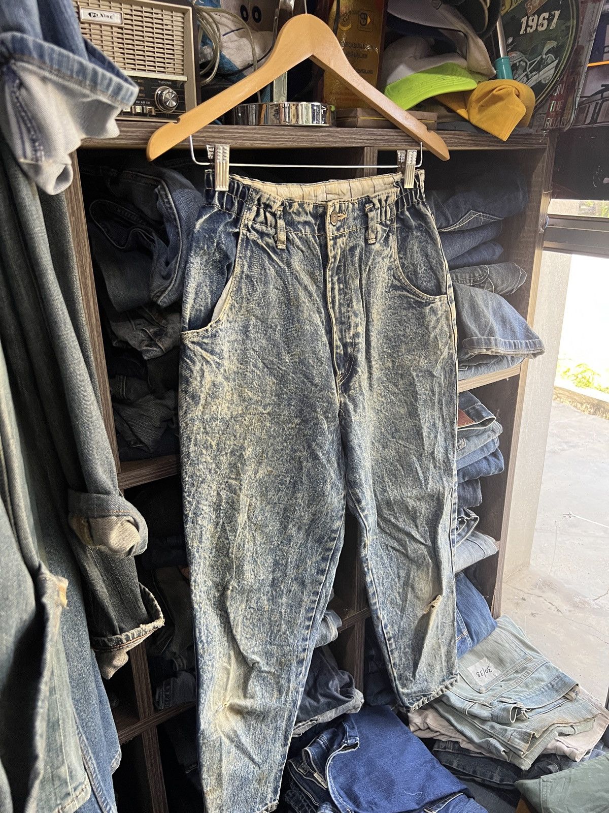 Japanese Brand 🔥Japanese Brand Acid Wash Distressed Denim Size US 27 - 4 Thumbnail