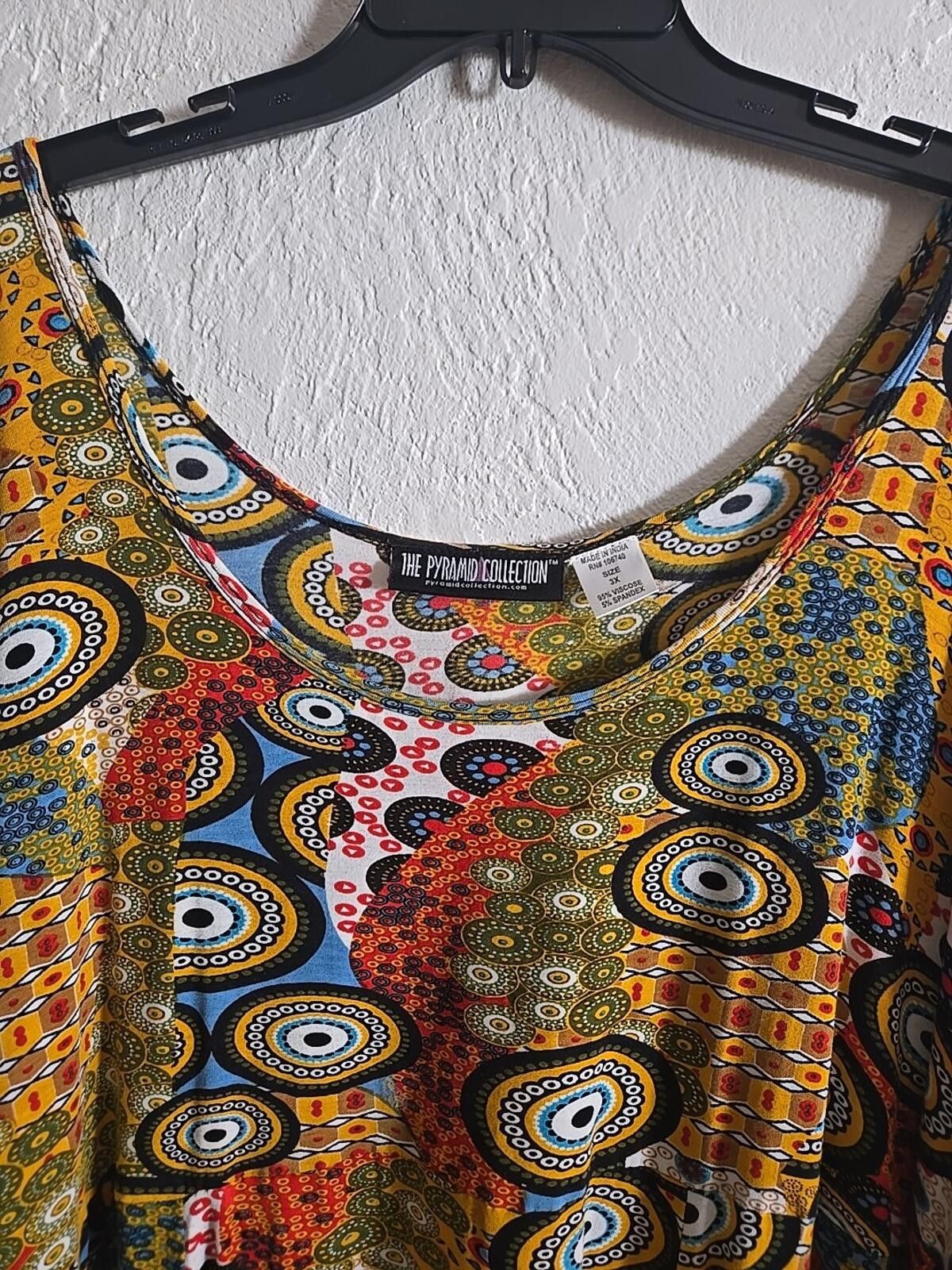 Other Pyramid Collection 3X Boho Hippie Tunic Top Multicolor NEW Size 3XL / US 20-22 - 7 Thumbnail