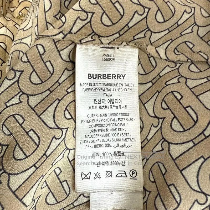 Burberry Burberry Color-Blocked Silk Women's Shirt. Size S / US 4 / IT 40 - 8 Thumbnail