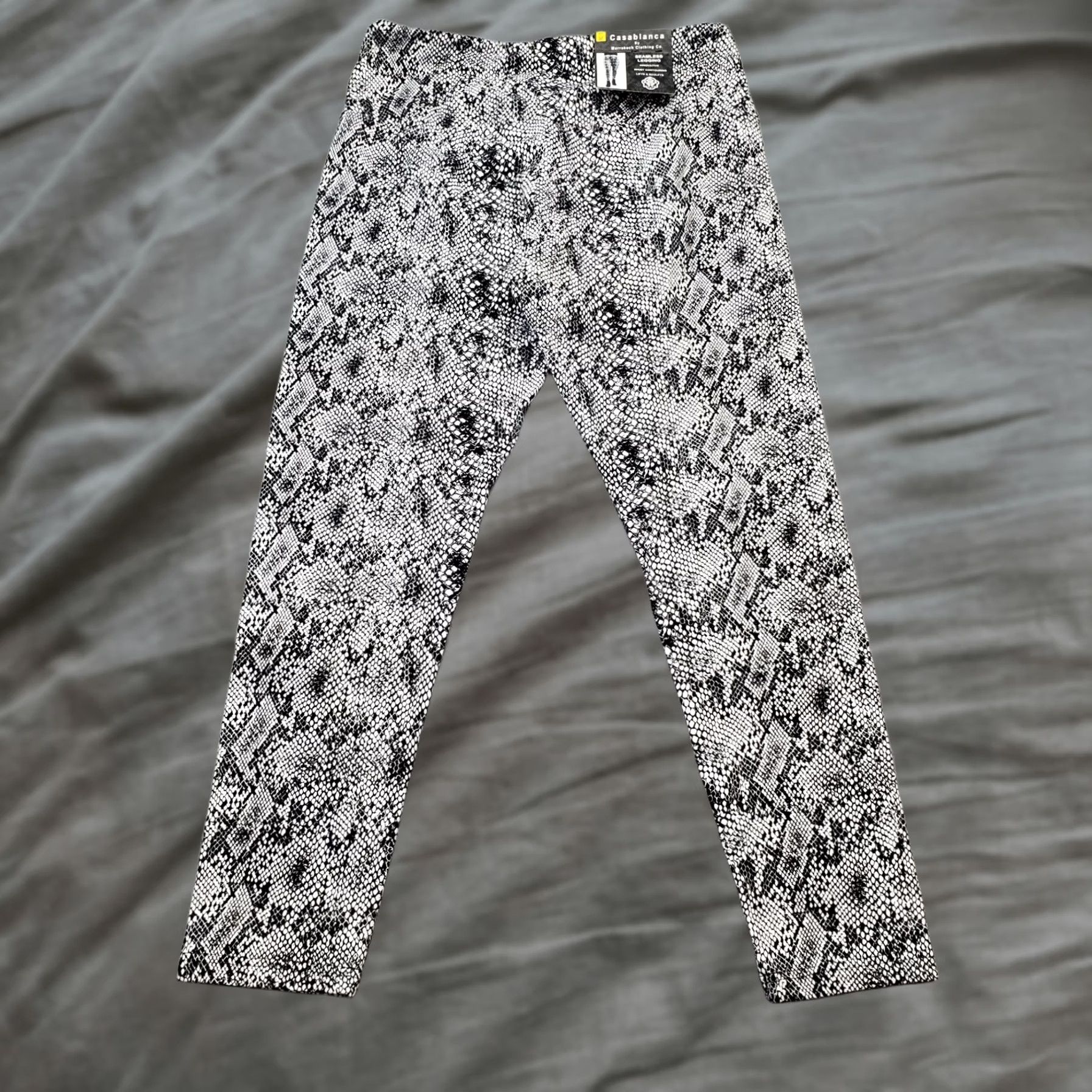 Casablanca Casablanca Leggings Womens Medium Multi Snakeskin Print Stretch Pull On Size 32" / US 10 / IT 46 - 1 Thumbnail