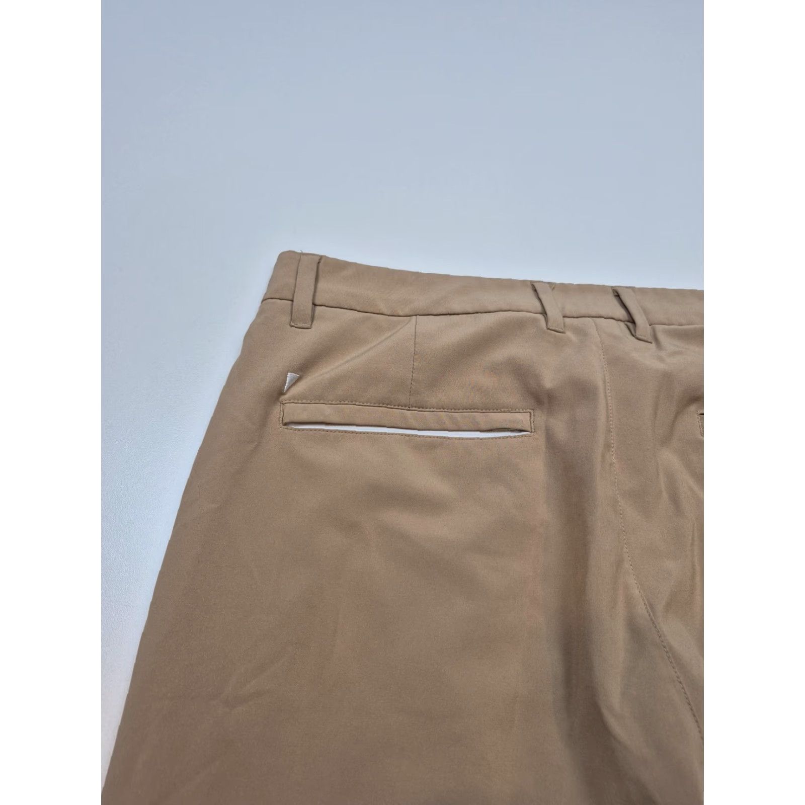 Vintage Primo Pants Mens 32 Beige Jogger Tapered Ankle Zip Pocket Stretch Microfiber Slim Front Flat Front Zip Fly Casual Modern 90s? Size US 32 / EU 48 - 6 Thumbnail