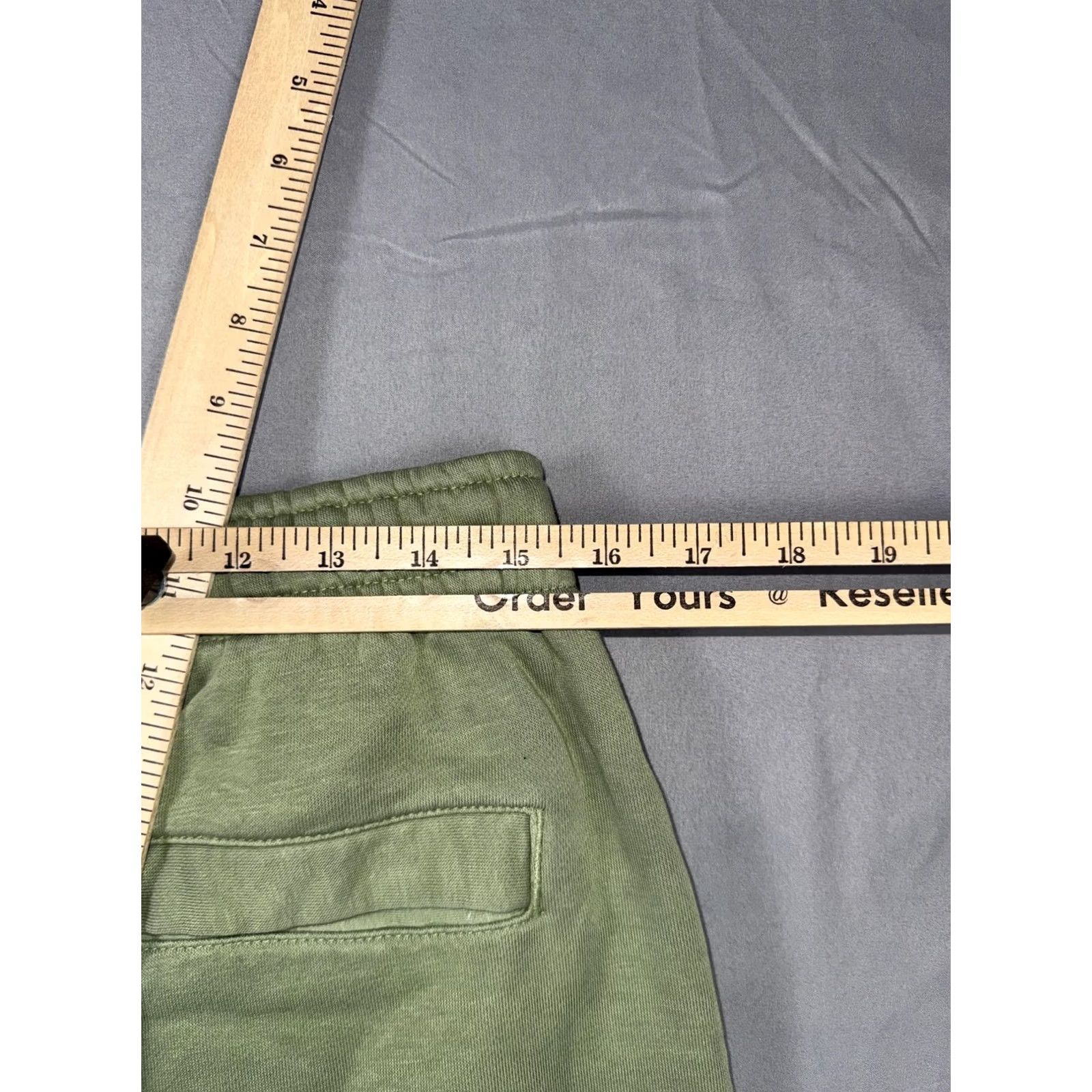 Nike Nike Jogger Pants Mens L Green Fleece Elastic Drawstring Swoosh Pockets Tapered Leg Winter Casual Activewear Workout Size US 33 - 5 Thumbnail