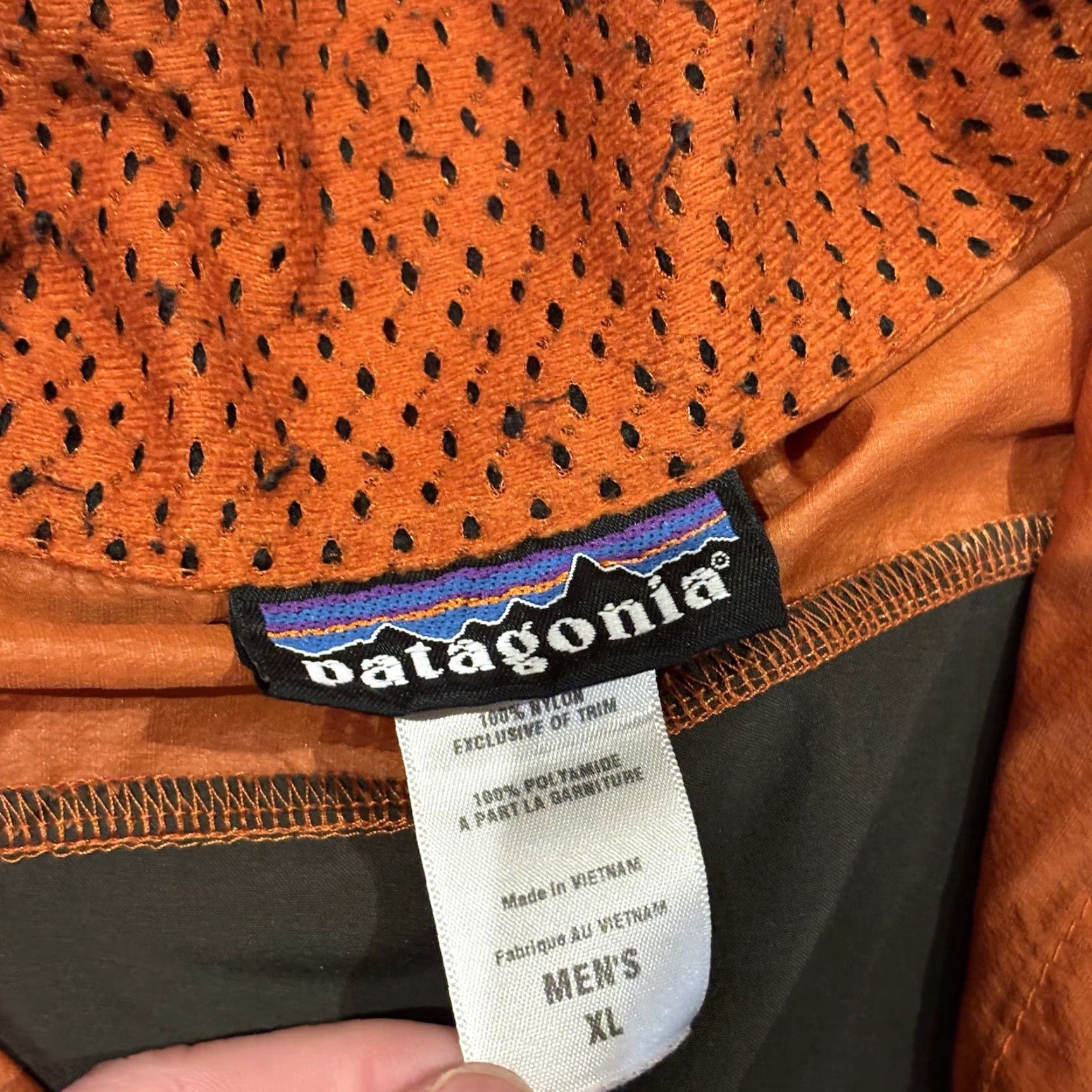 Patagonia Patagonia Nine Trails Featherweight Orange Gray Zip Up Running Jacket Mens XL Size US XL / EU 56 / 4 - 7 Thumbnail