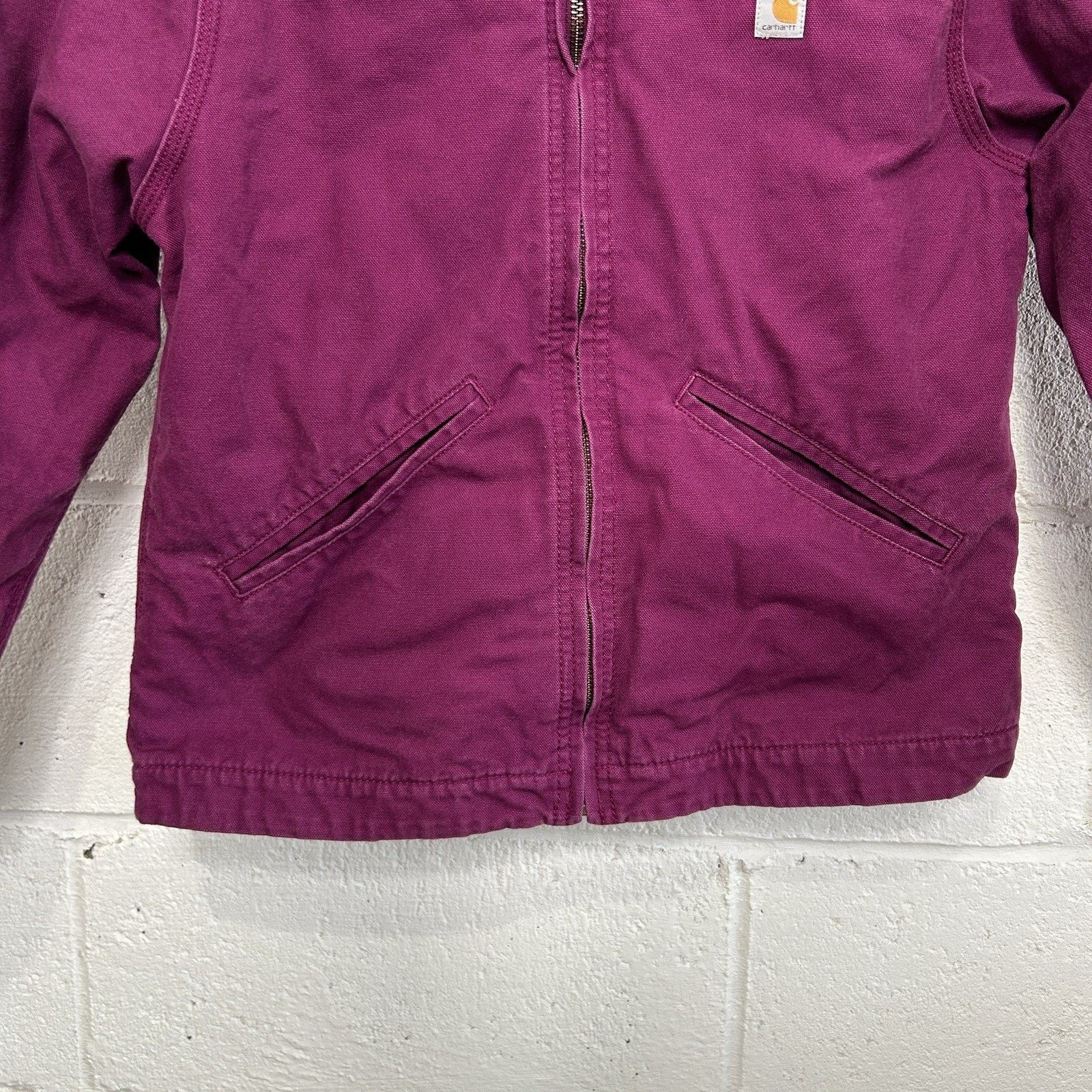 Carhartt Y2K Carhartt Sherpa-Lined Hooded Detroit Jacket “Purple” Size XS / US 0-2 / IT 36-38 - 4 Thumbnail