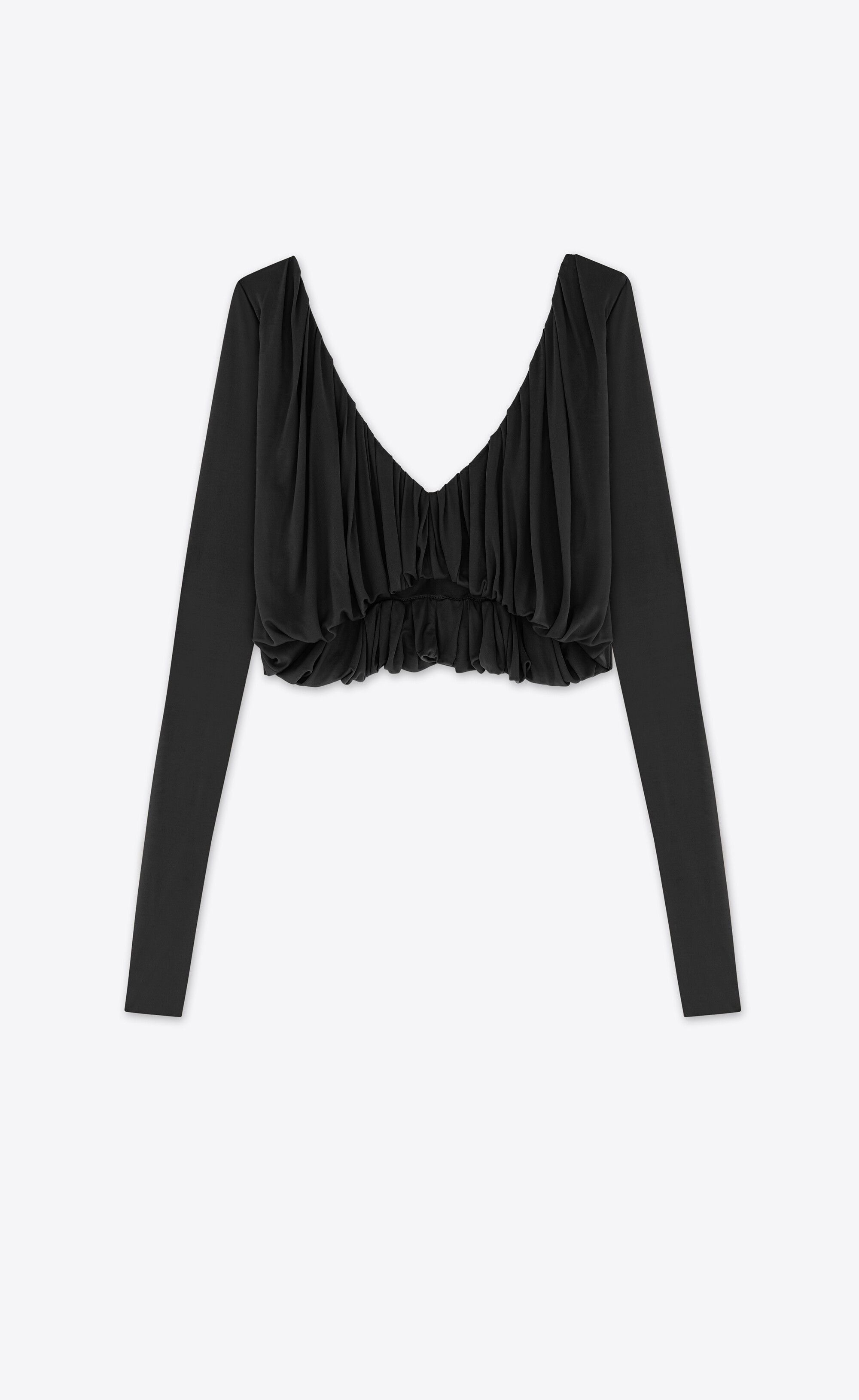 o1bcso1str1224 Cropped Top In Jersey in Black