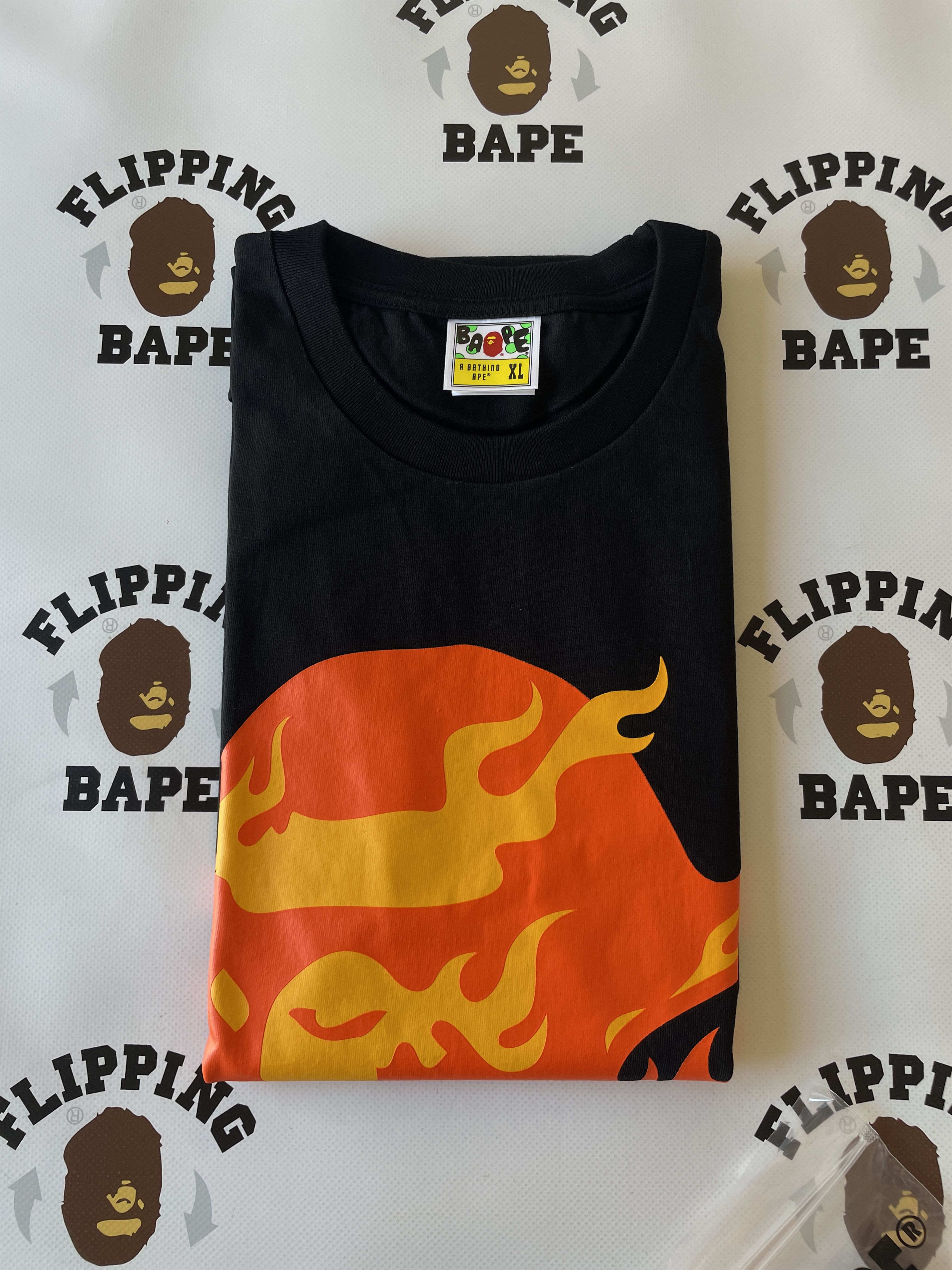 Bape BAPE FLAME APE HEAD TEE Size US XL / EU 56 / 4 - 4 Thumbnail