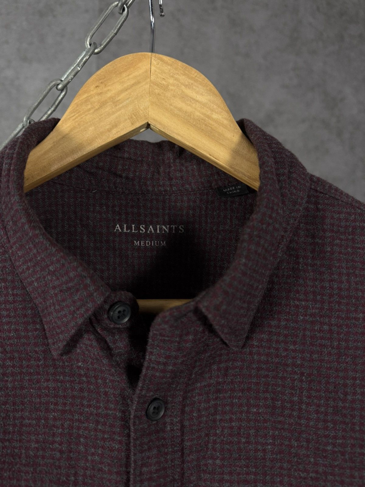 Allsaints Allsaints designer logo flannel checkered shirt Size US M / EU 48-50 / 2 - 4 Thumbnail