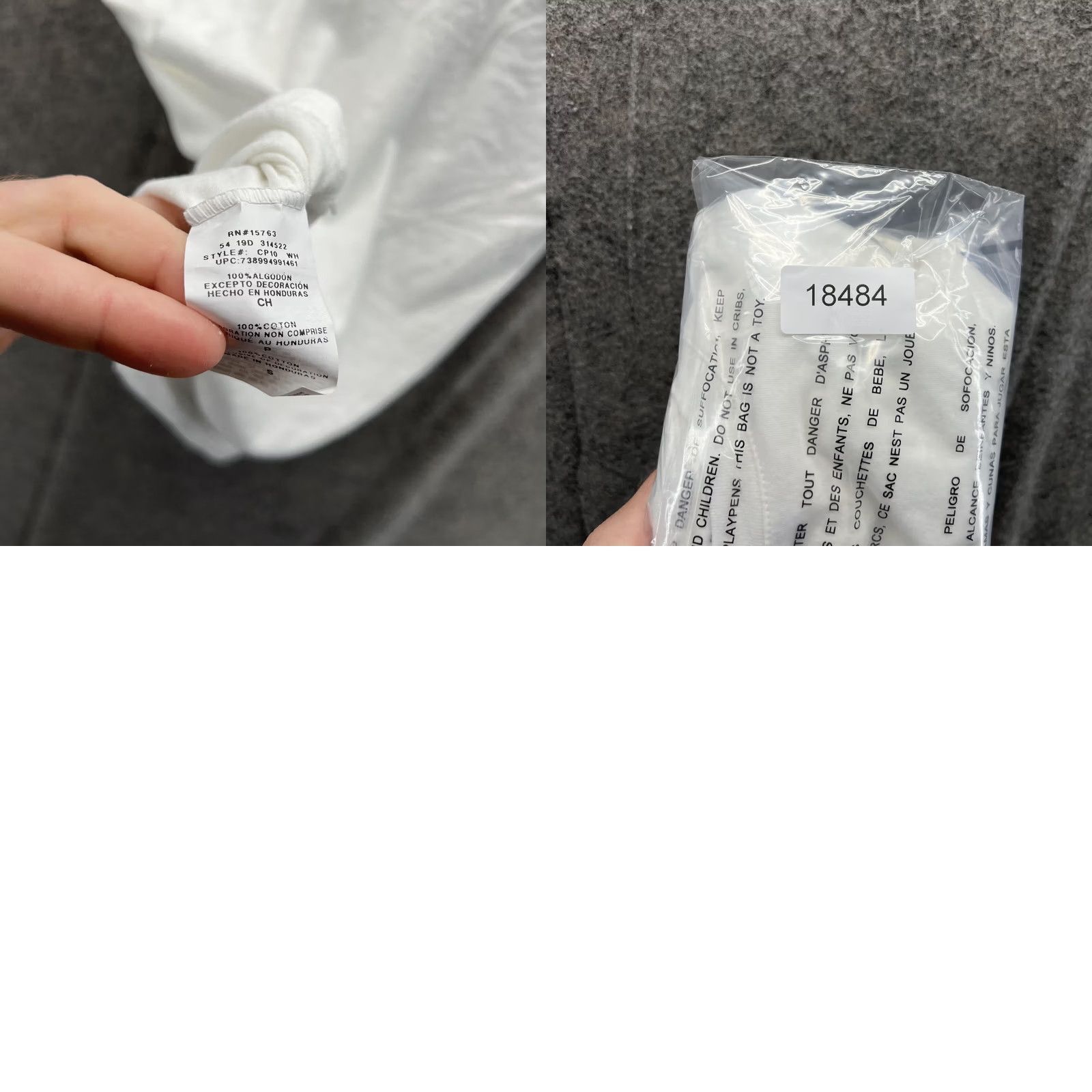 Champion Champion Shirt Men Small Adult White Cotton Crewneck Logo T-Shirt Size US S / EU 44-46 / 1 - 8 Thumbnail