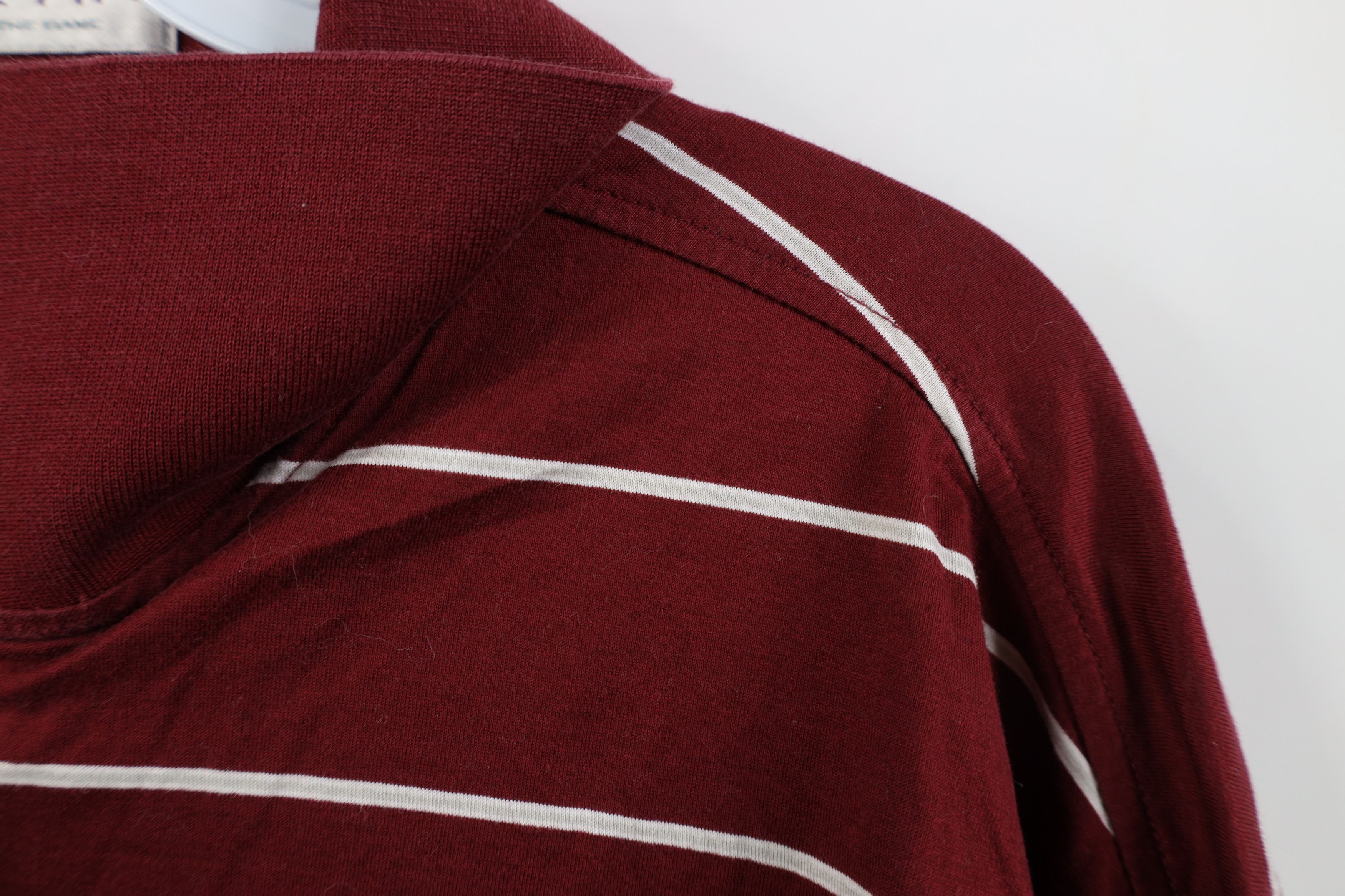 Vintage Vintage 90s Streetwear Striped Long Sleeve Golf Polo Red Size US XL / EU 56 / 4 - 6 Thumbnail