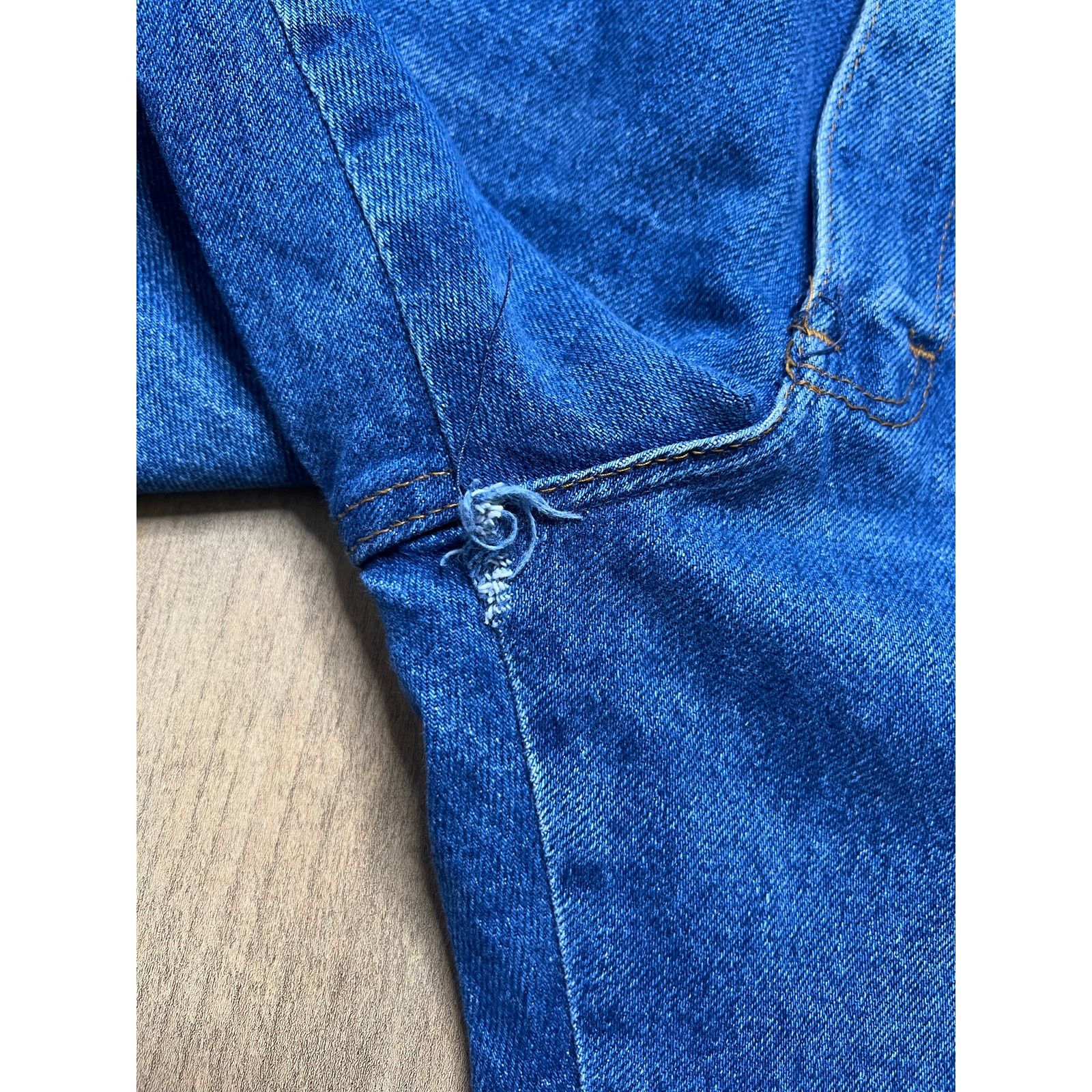 Vintage Vintage 70s 80s Blue Denim Jeans Talon Zipper USA 36x32 Size US 36 / EU 52 - 8 Thumbnail